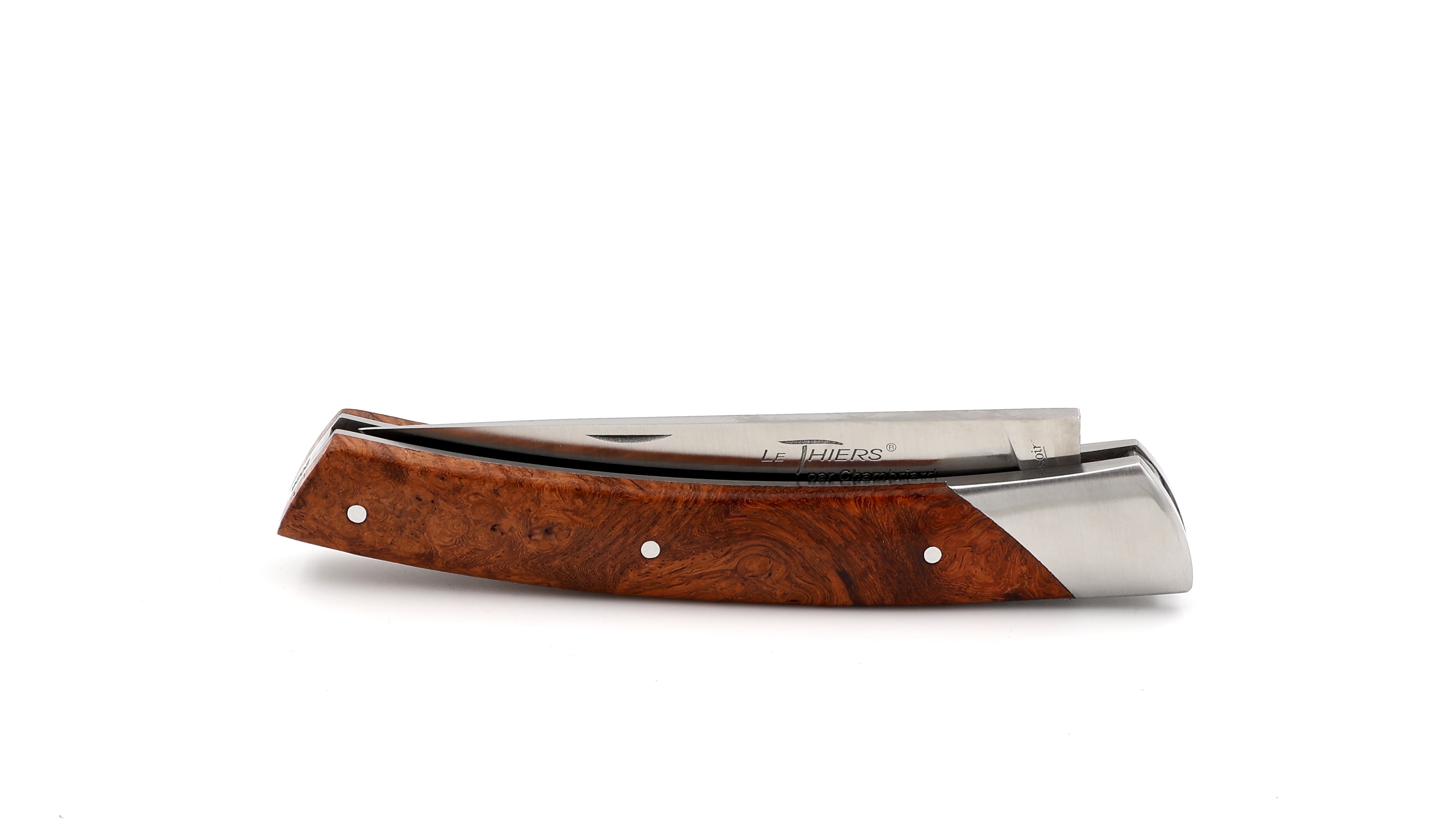 Chambriard Thiers knife COMPAGNON amboina burl red