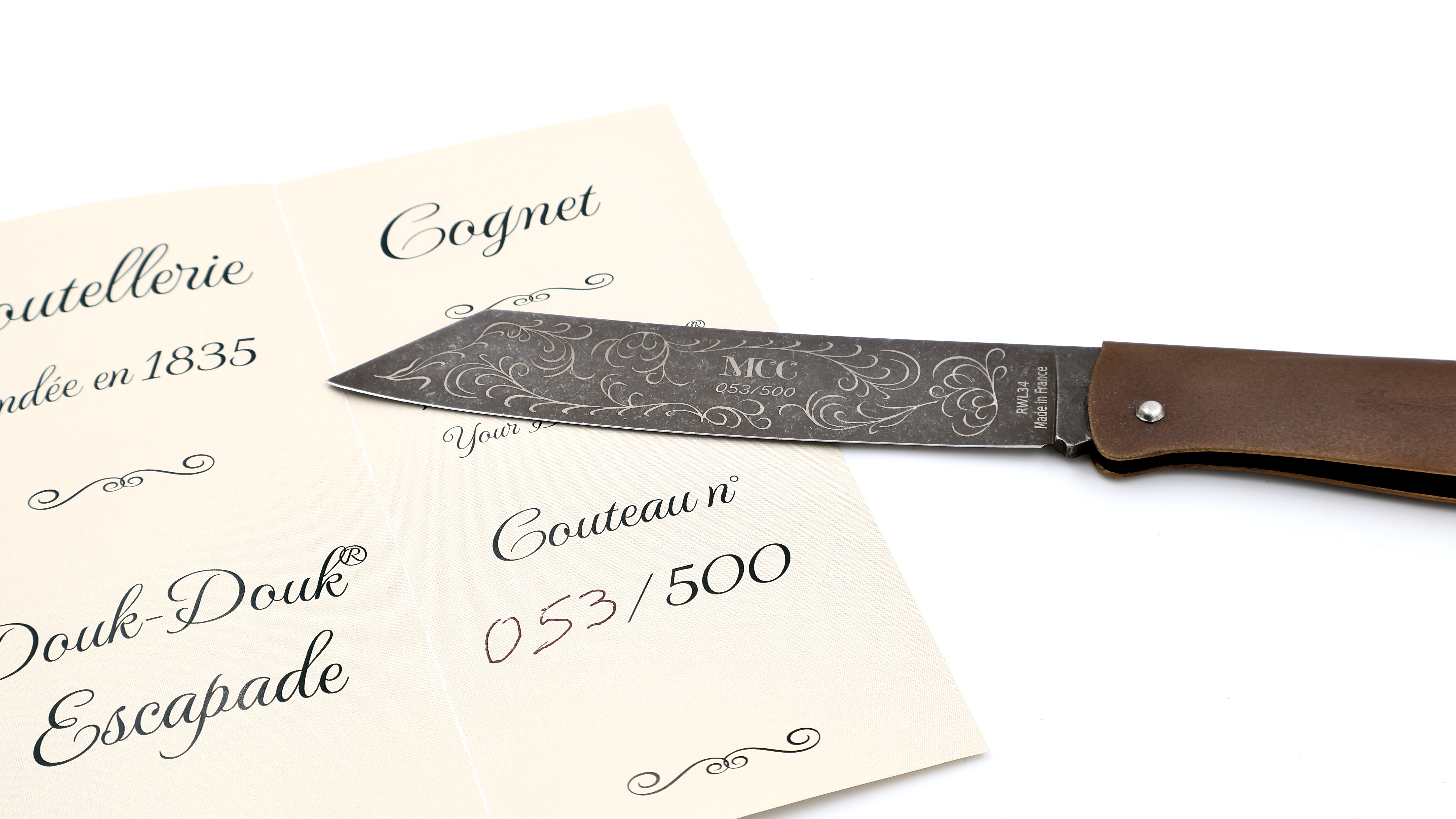 Cognet DOUK-DOUK Messer Sondermodell GIANT ESCAPADE limitierte Serie