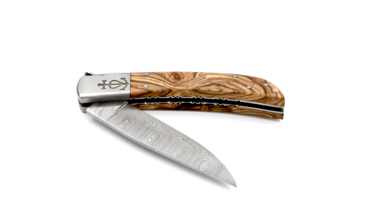 Le Camarguais Olive guillochiert Damast 12 cm