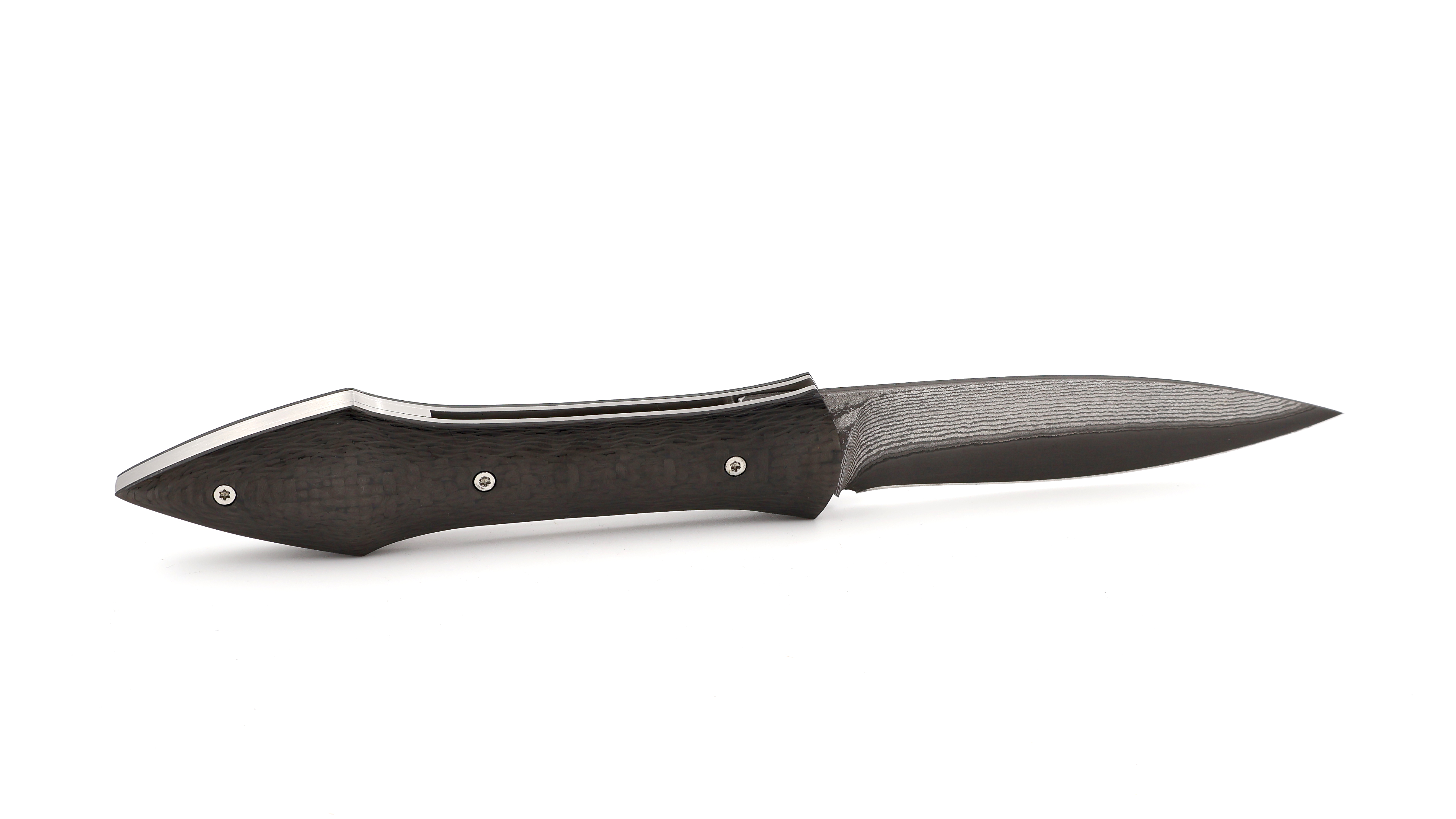 Laraud Blades L’Oegopsyde Carbon suminagashi VG10 damascus