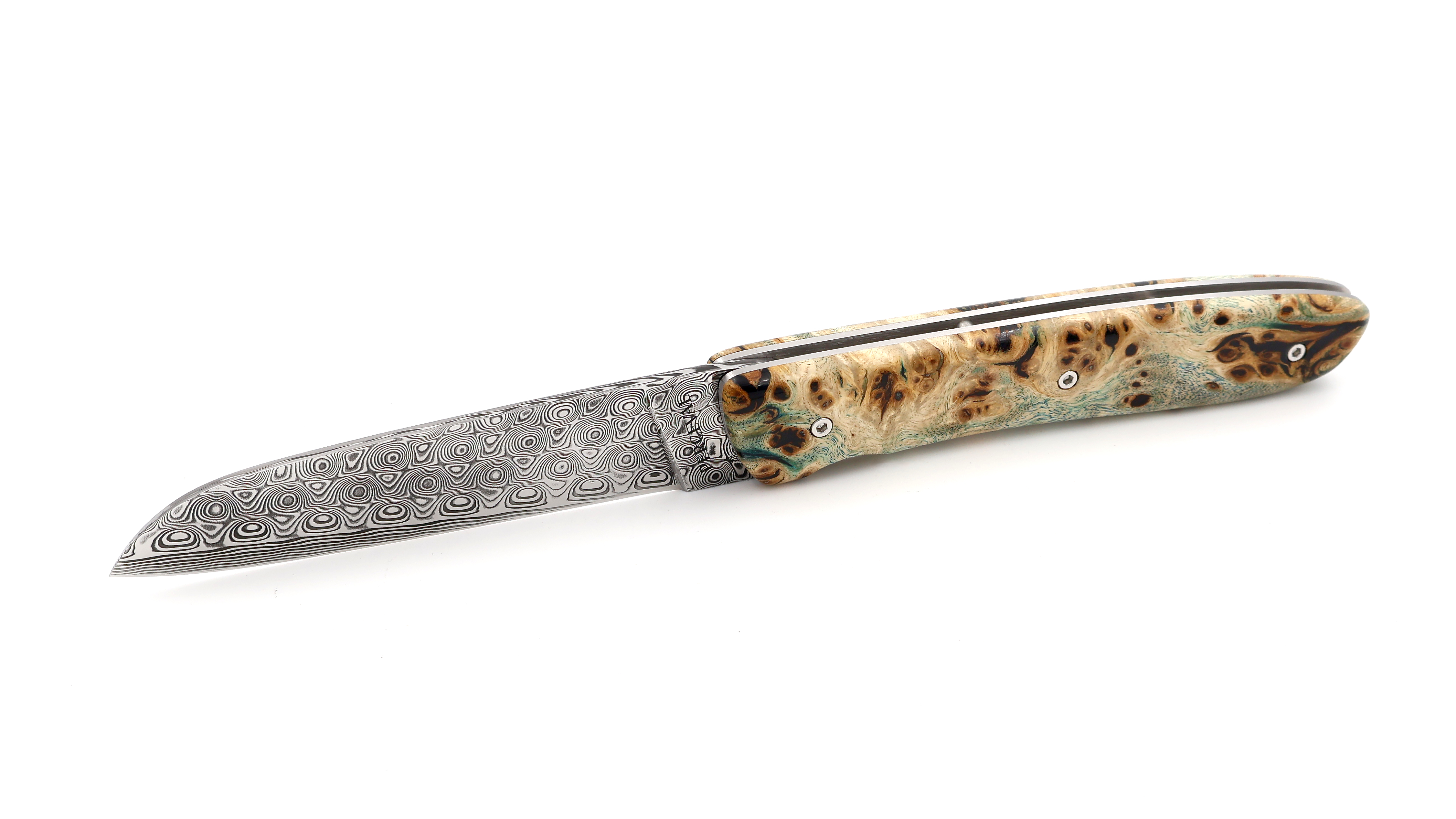 PERCEVAL L08 Sonderedition Damast Pappel Wurzelholz