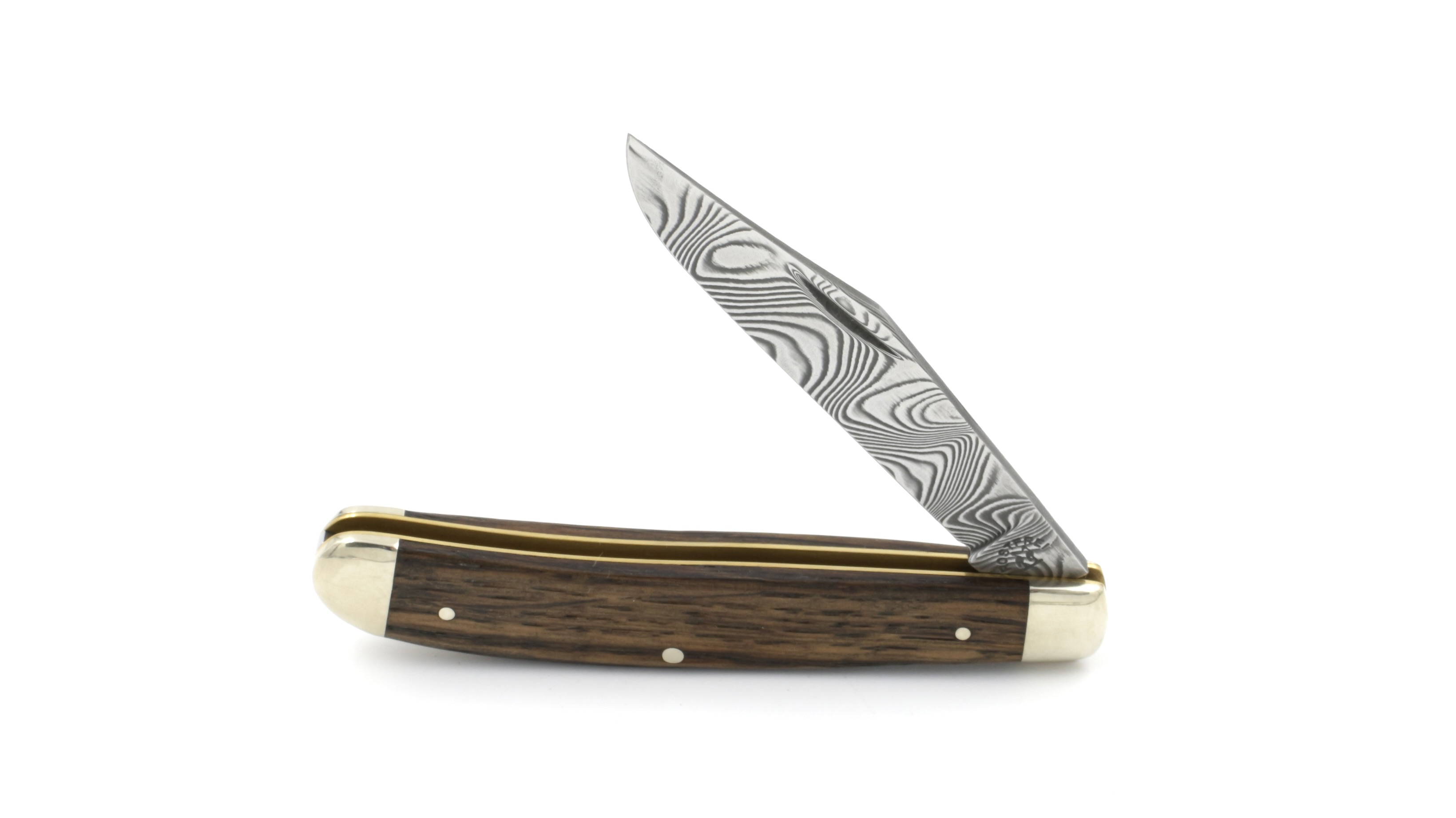 Robert Klaas Trapper Messer Mooreiche Damast ferus