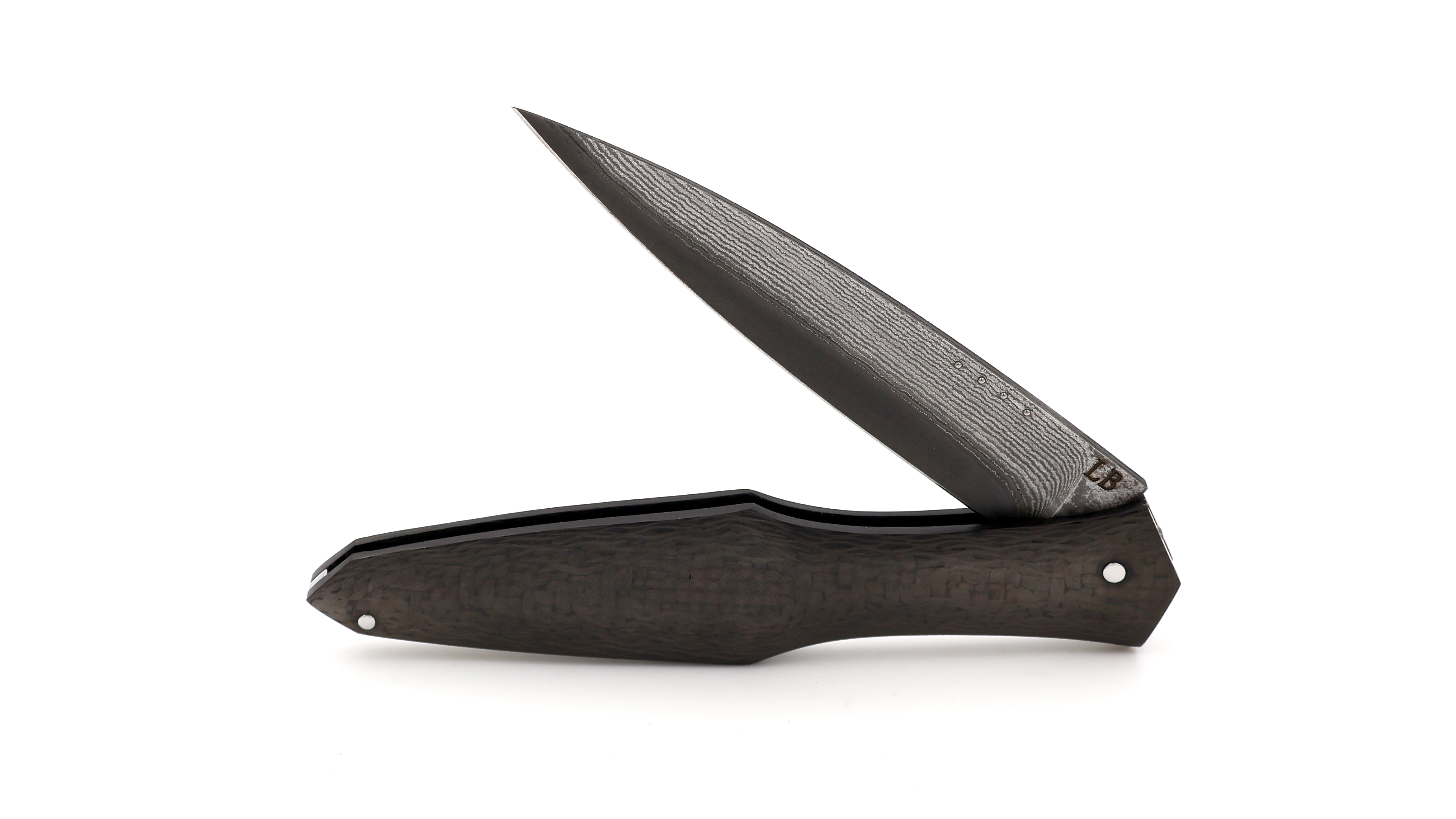 Laraud Blades MagnaPinna carbonfiber light suminagashi VG10 damascus