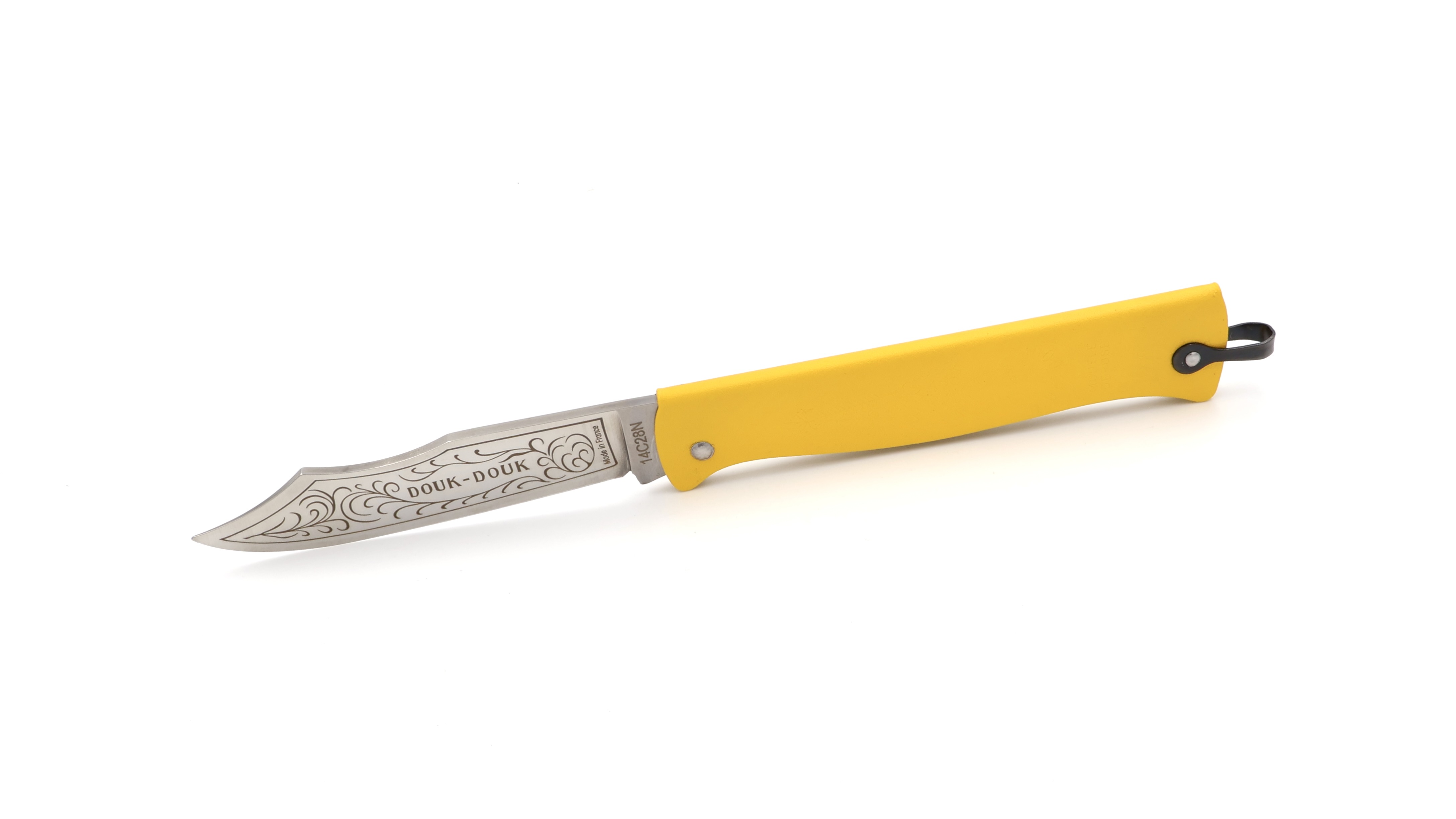 Cognet DOUK-DOUK knife yellow 11 cm 14C28N 