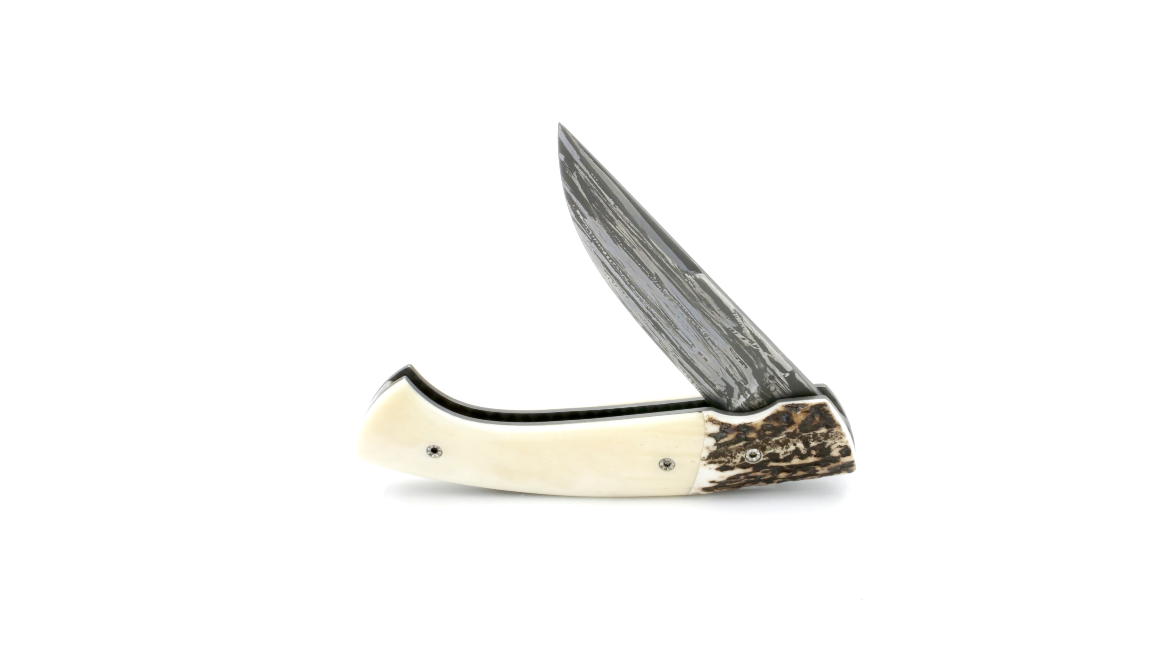MANU LAPLACE 1515 stag horn/buffalbone blade L'eau forte