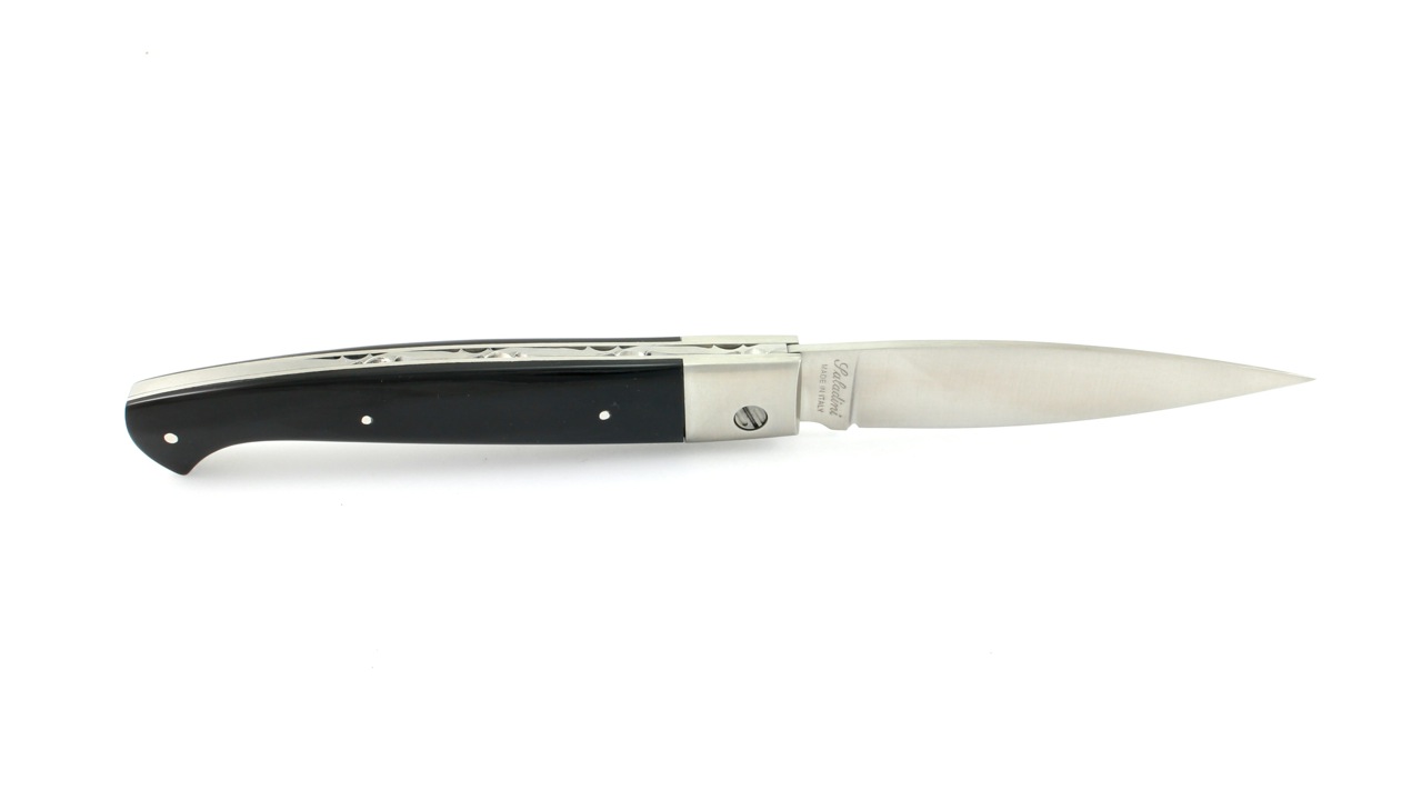 Saladini knife PATTADA CON SODI buffalo horn