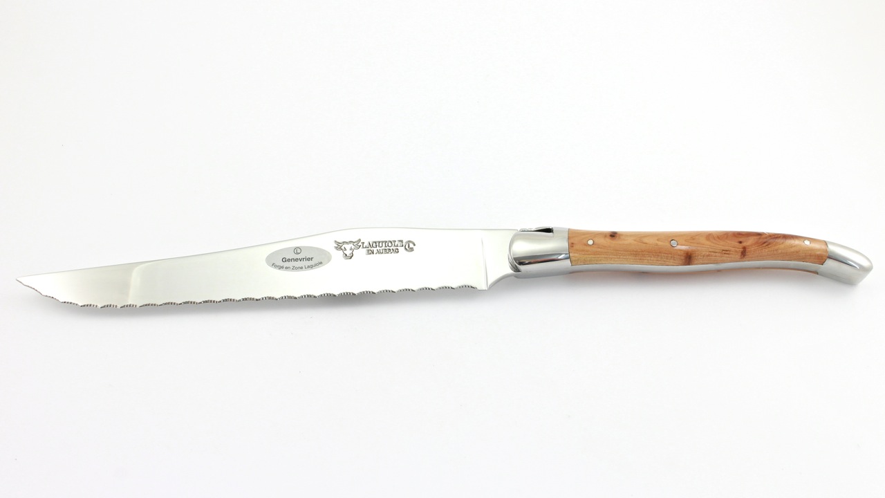 Laguiole en Aubrac Laguiole Brotmesser Wacholder poliert 18 cm