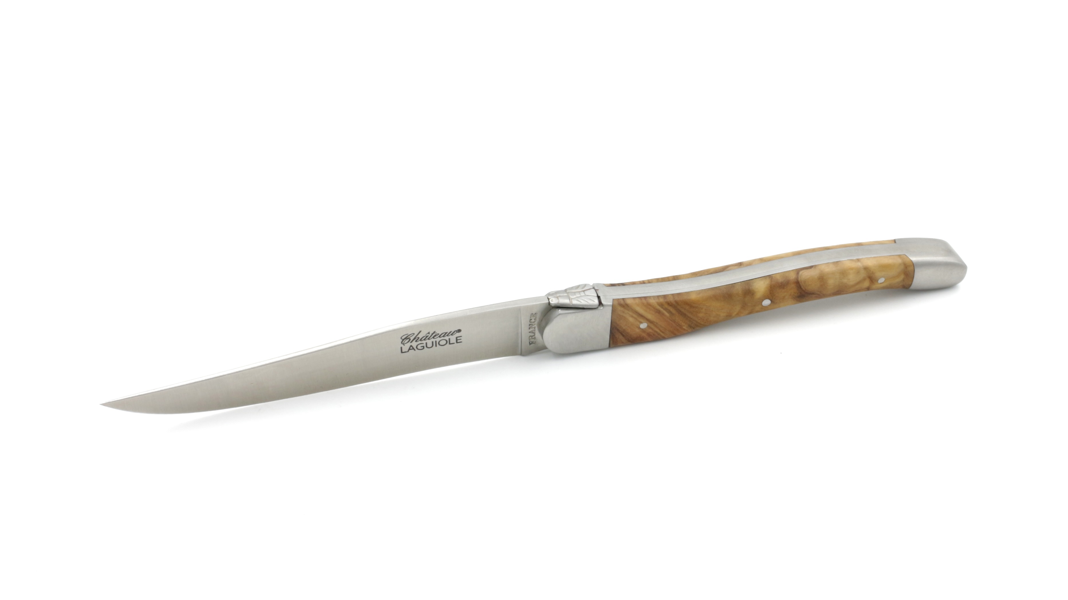Château Laguiole Signature Steakknives olive set of two