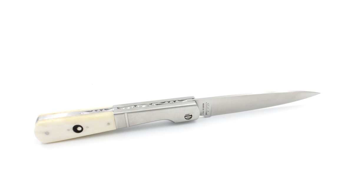Saladini knife VENDETTA bolsters cow bone