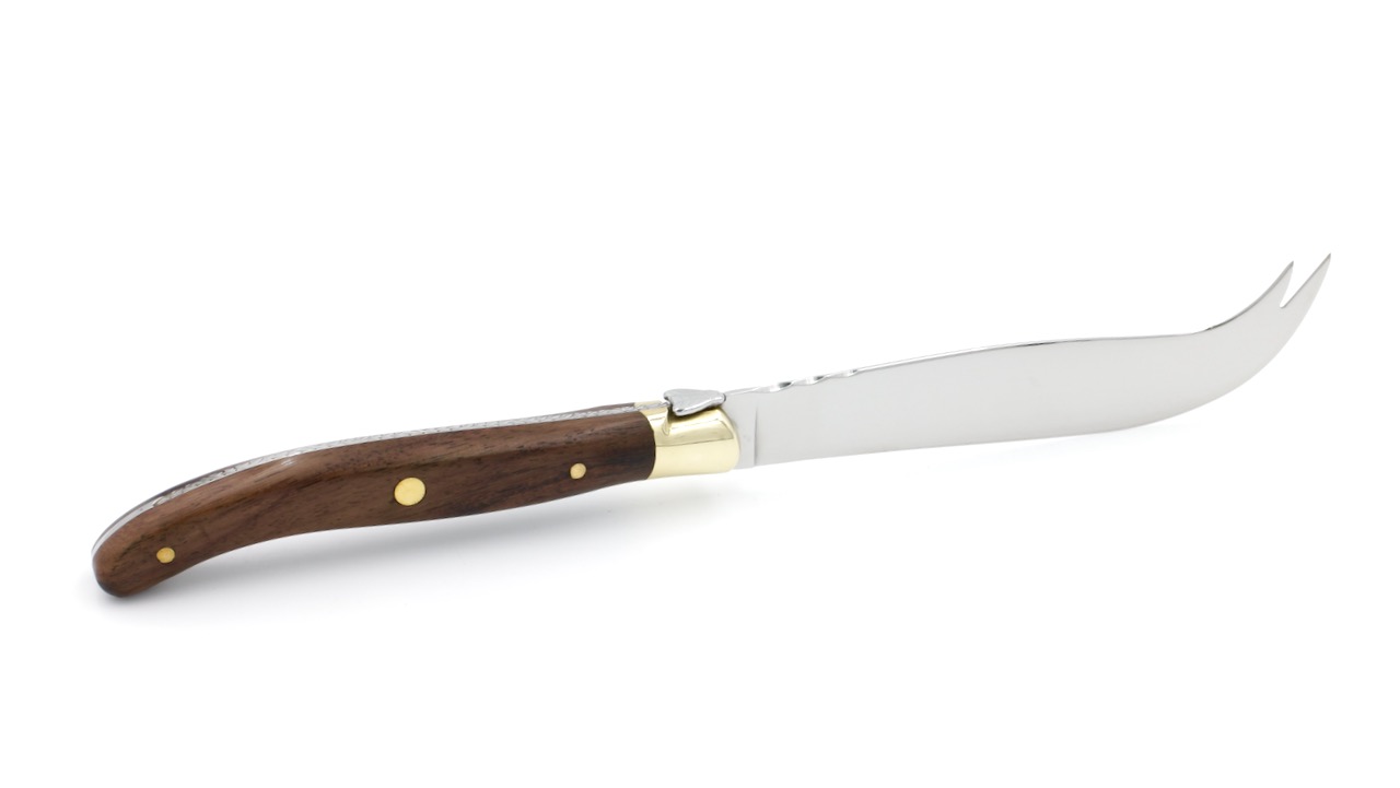 IMG_1865 Claude DOZORME Laguiole cheese knife and butterknife vallerina brass bolster