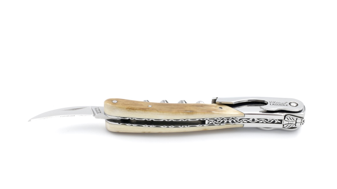 Château Laguiole wine opener exclusive edition mammoth ivory crust