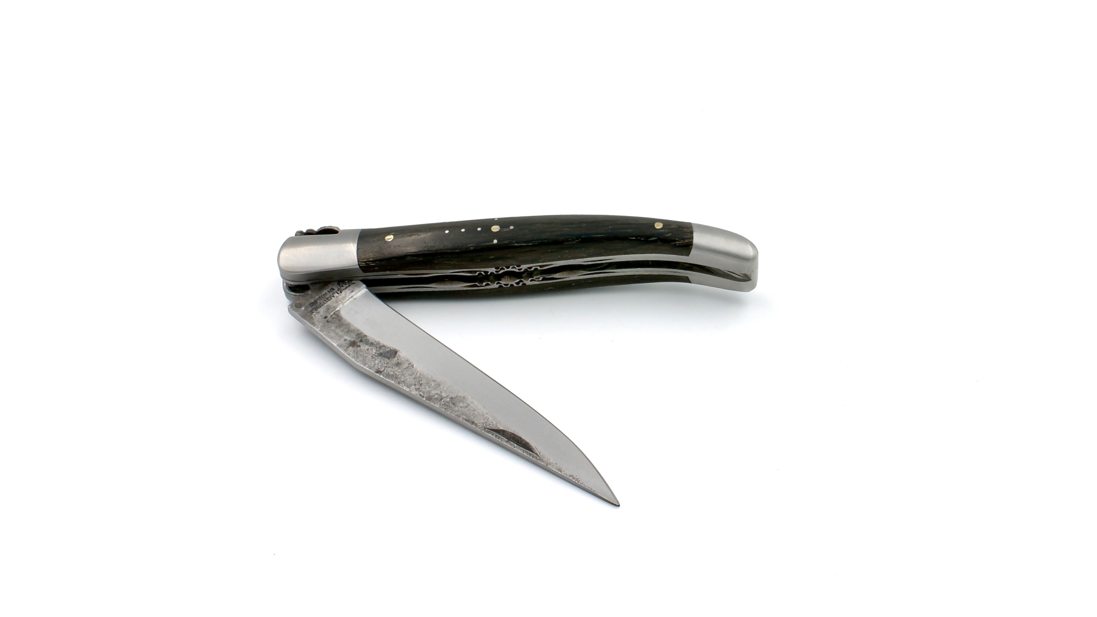 Laguiole en Aubrac Brut de Forge Mooreiche Doppelplatine 12 cm Laguiole en Aubrac Brut de Forge Mooreiche Doppelplatine 12 cm