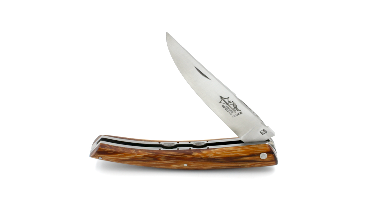 ARBALETE G. David  Thiers knife doubleplates serpent wood 