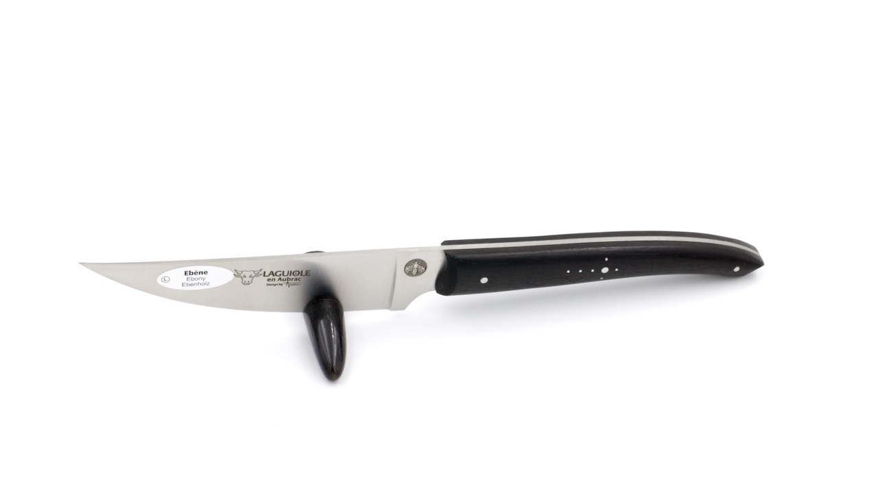 OGO10EBI-LZB1 Laguiole en Aubrac Officemesser Gourmet Ebenholz 10 cm