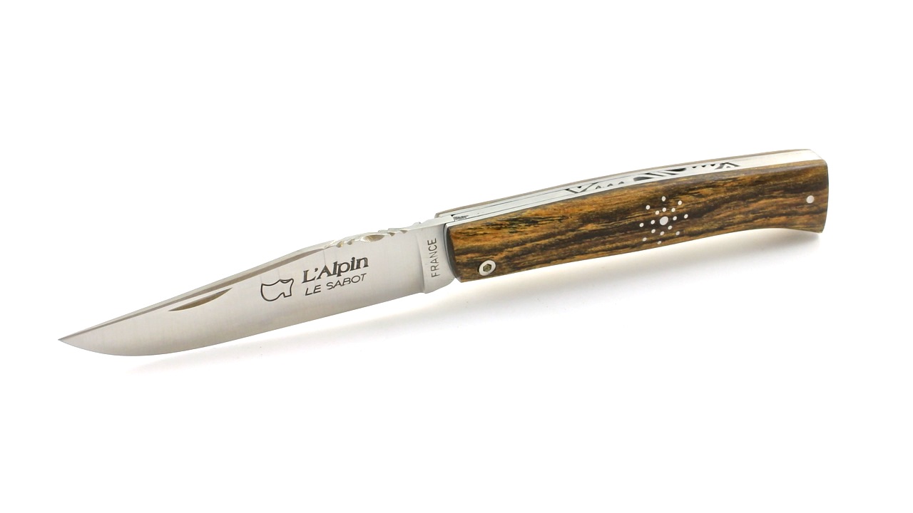 AU SABOT ALPIN "Schneeflocke" Bocote massiver Griff