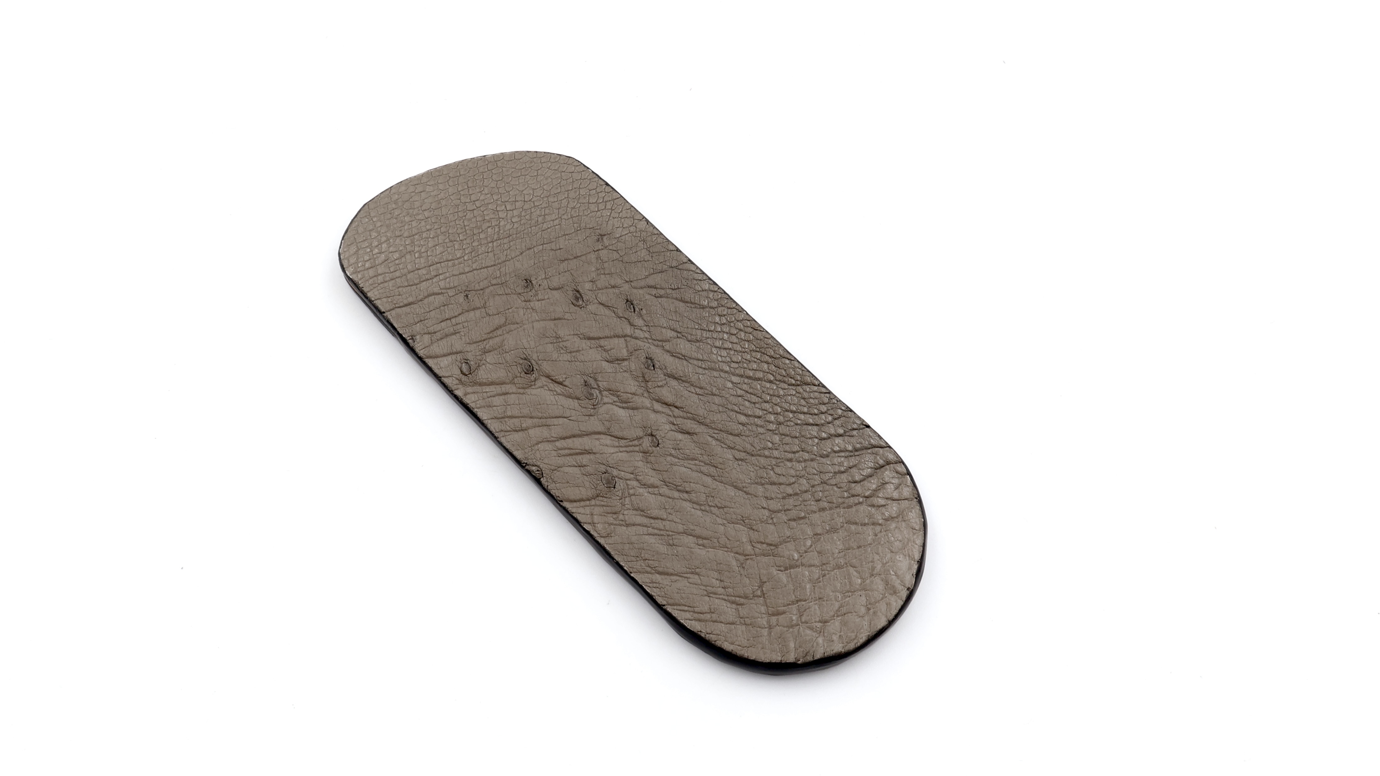 Atelier N°7 ostrichleather grey 14 cm