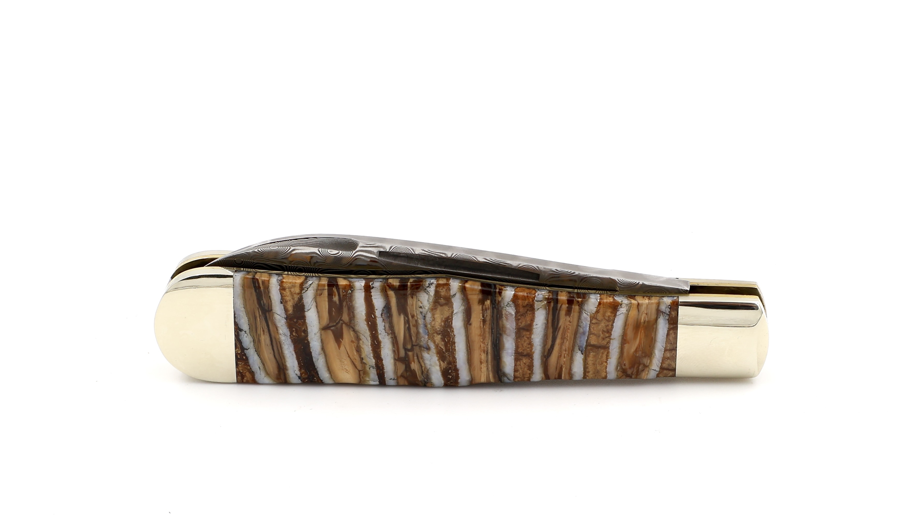 Robert Klaas Flaschen-Erl mammoth molar stainless damascus blade