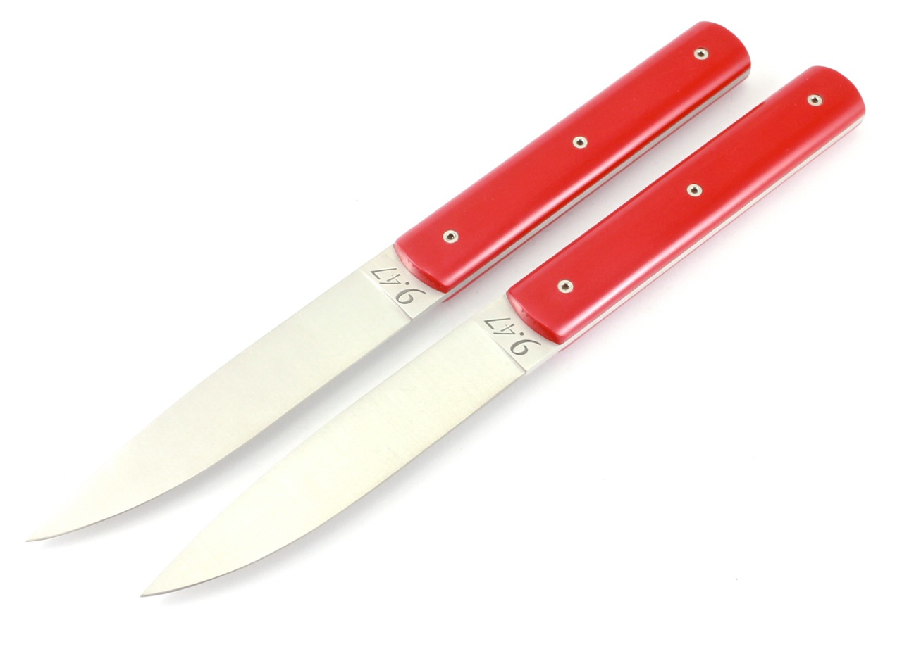 PERCEVAL 9.47 Steak knives red set of 2 or set of 4