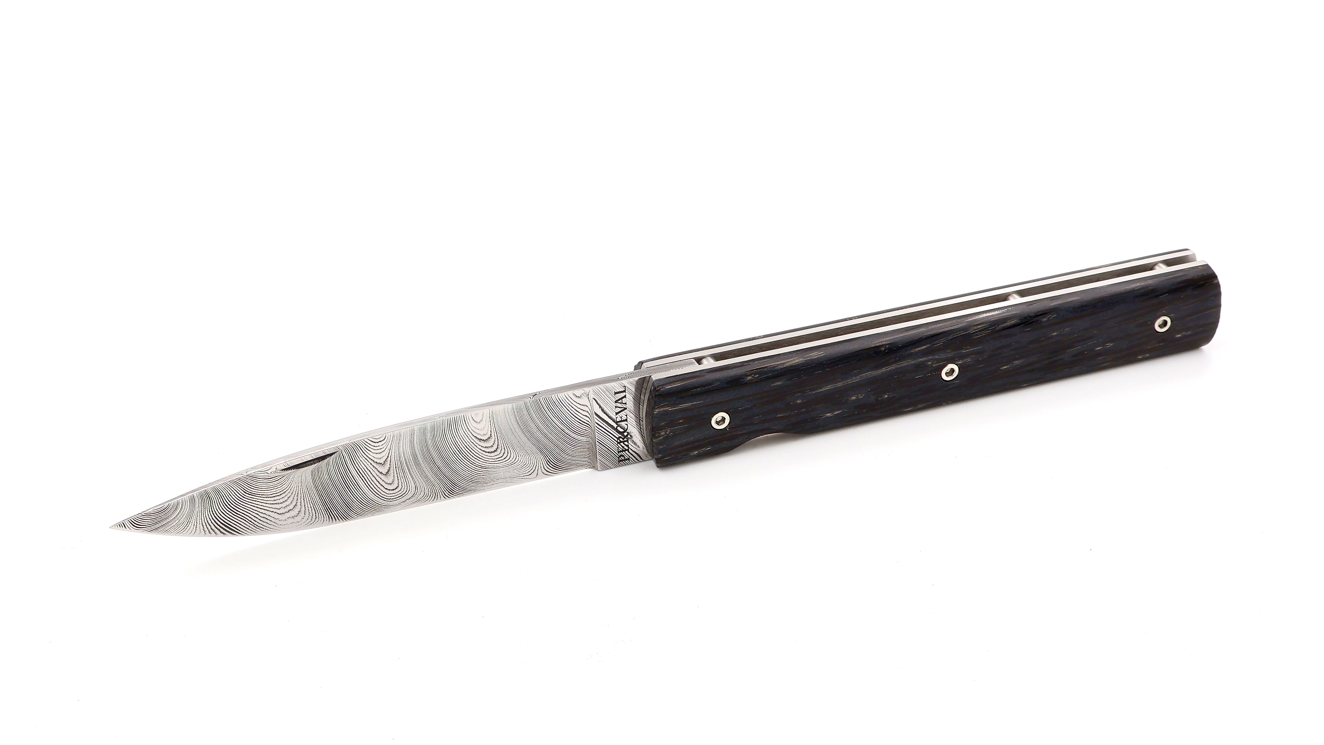 PERCEVAL Le Francais Damast schwarzes Palmholz **Sondermodell** 