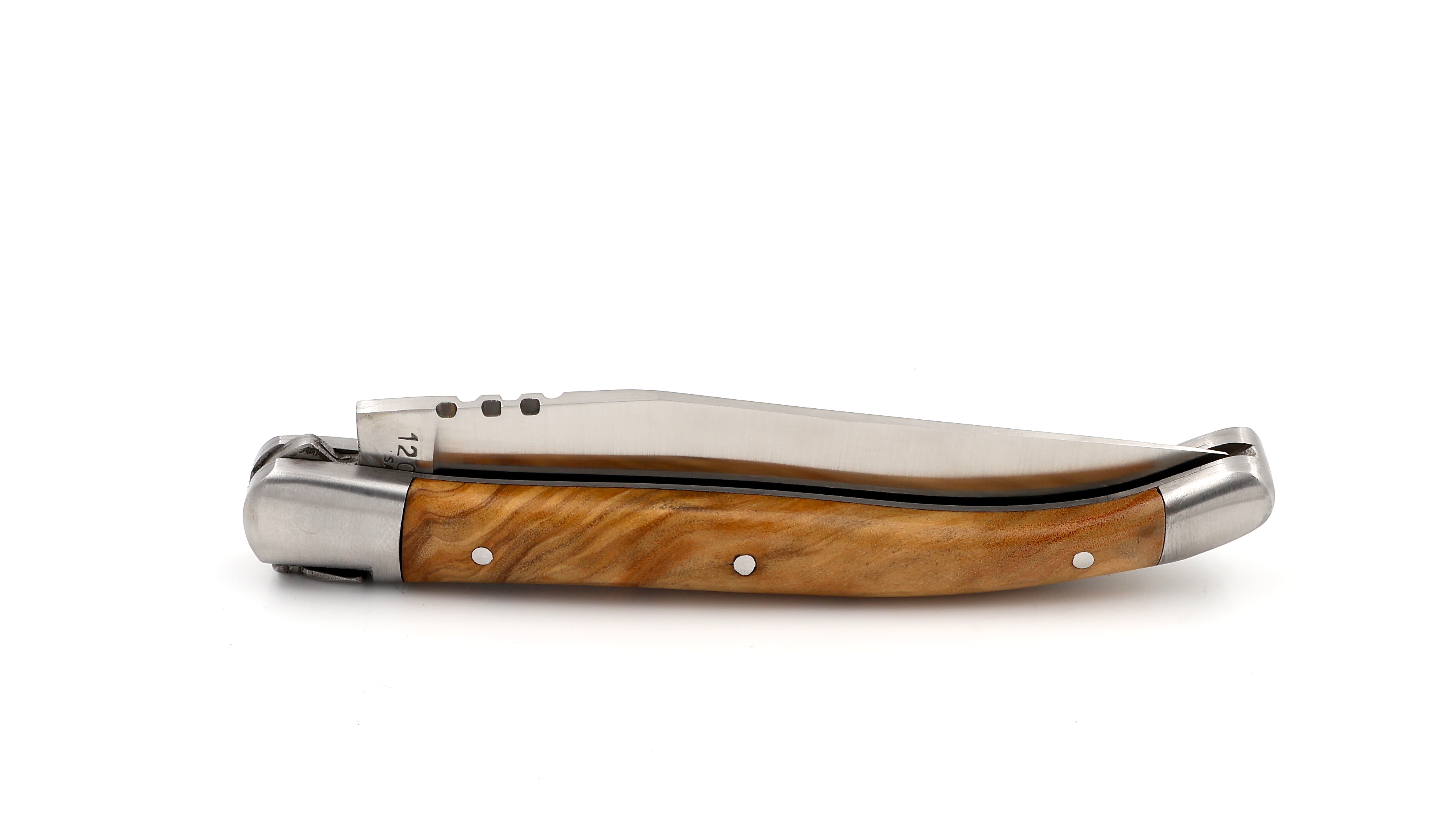 AU SABOT Laguiole knife 12 cm olive wood