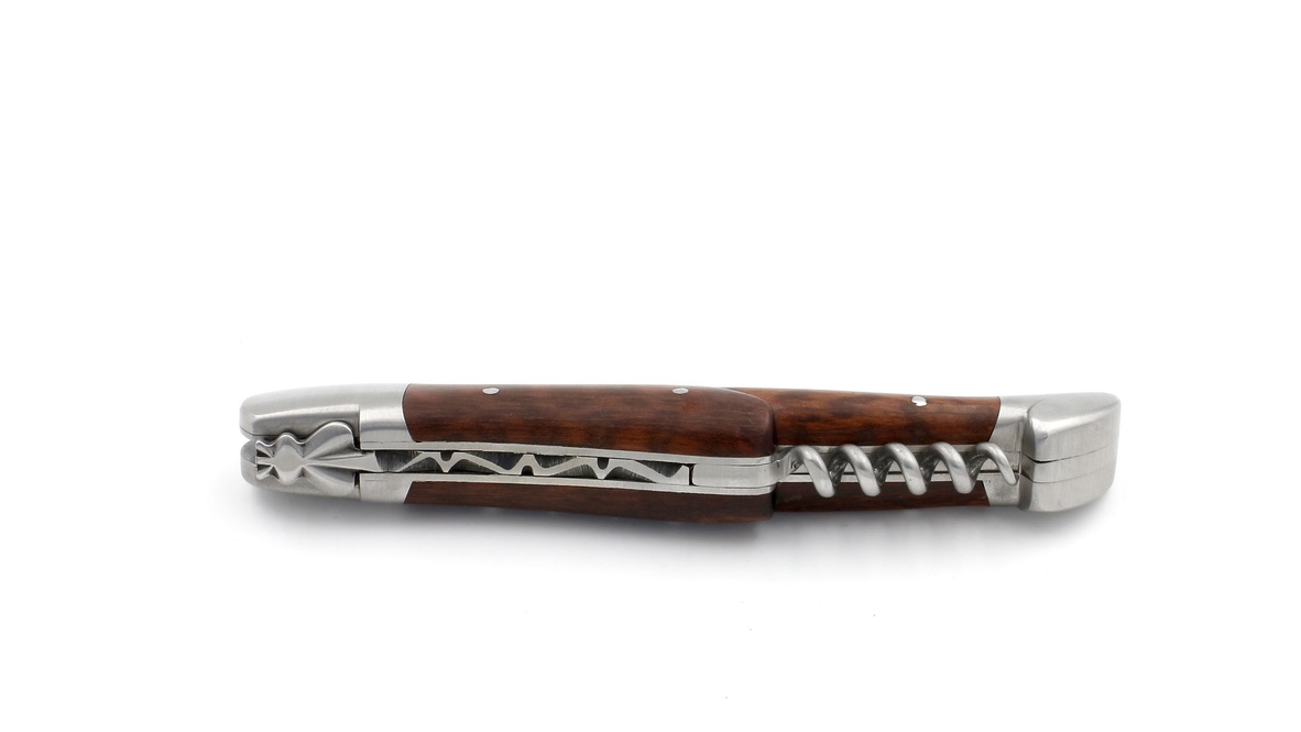 Honoré Durand Laguiole knife Prestige snakewood corkscrew 12 cm mat