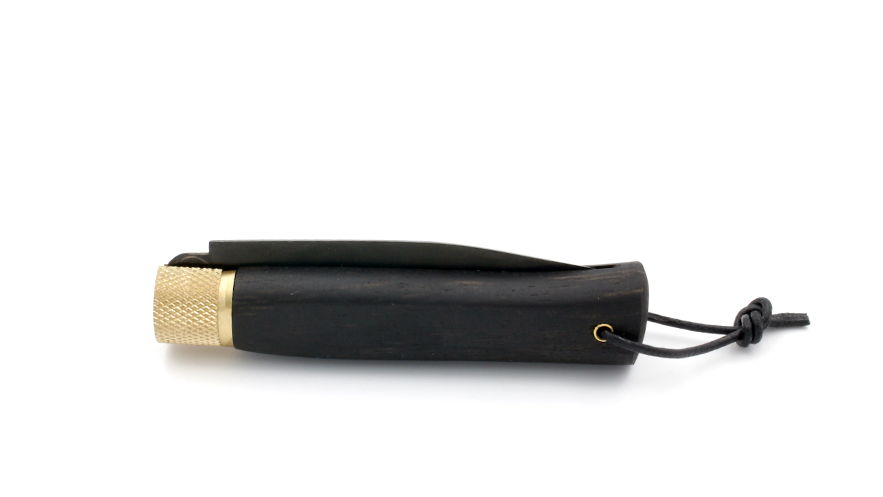 JOSÉ DA CRUZ folding knife Luxurious ebony PVD blade