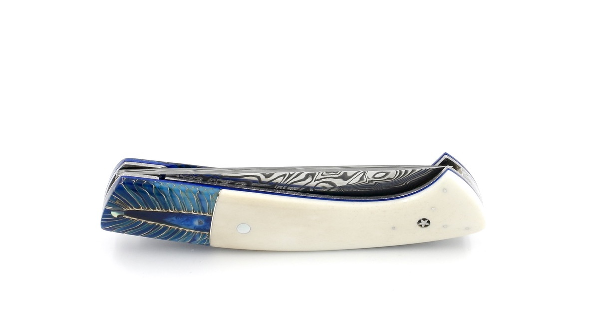 MANU LAPLACE 1515  Esprit Amérindiens bone Damastklinge