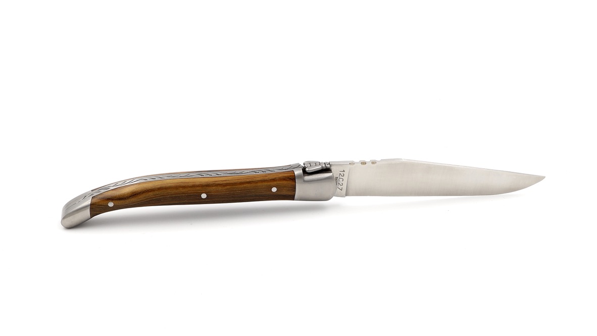 AU SABOT Laguiole knife pistazio wood 12 cm 