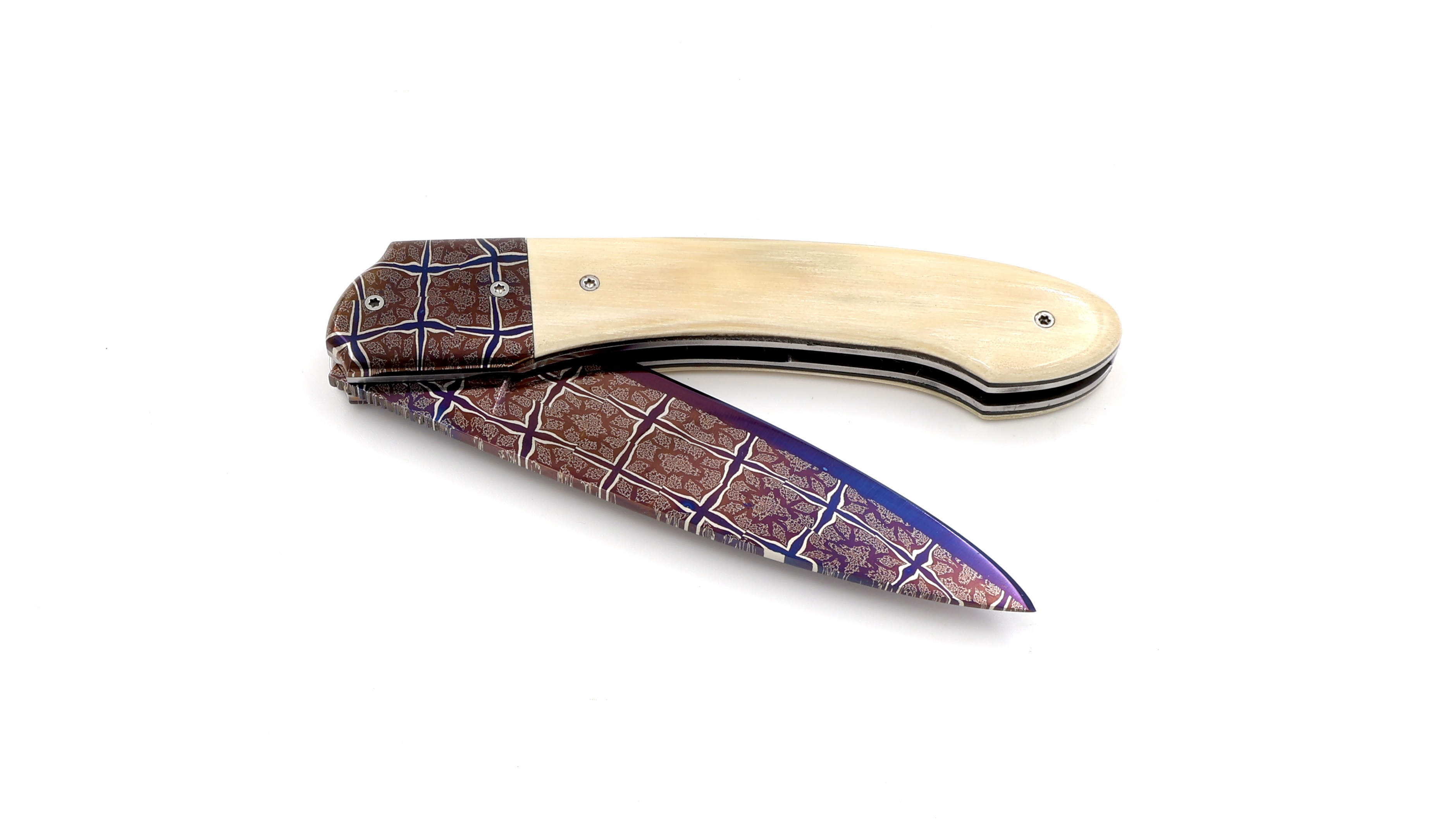 Philippe Soeuvre le Vault de lugny mammoth ivory mosaic damaskus blade