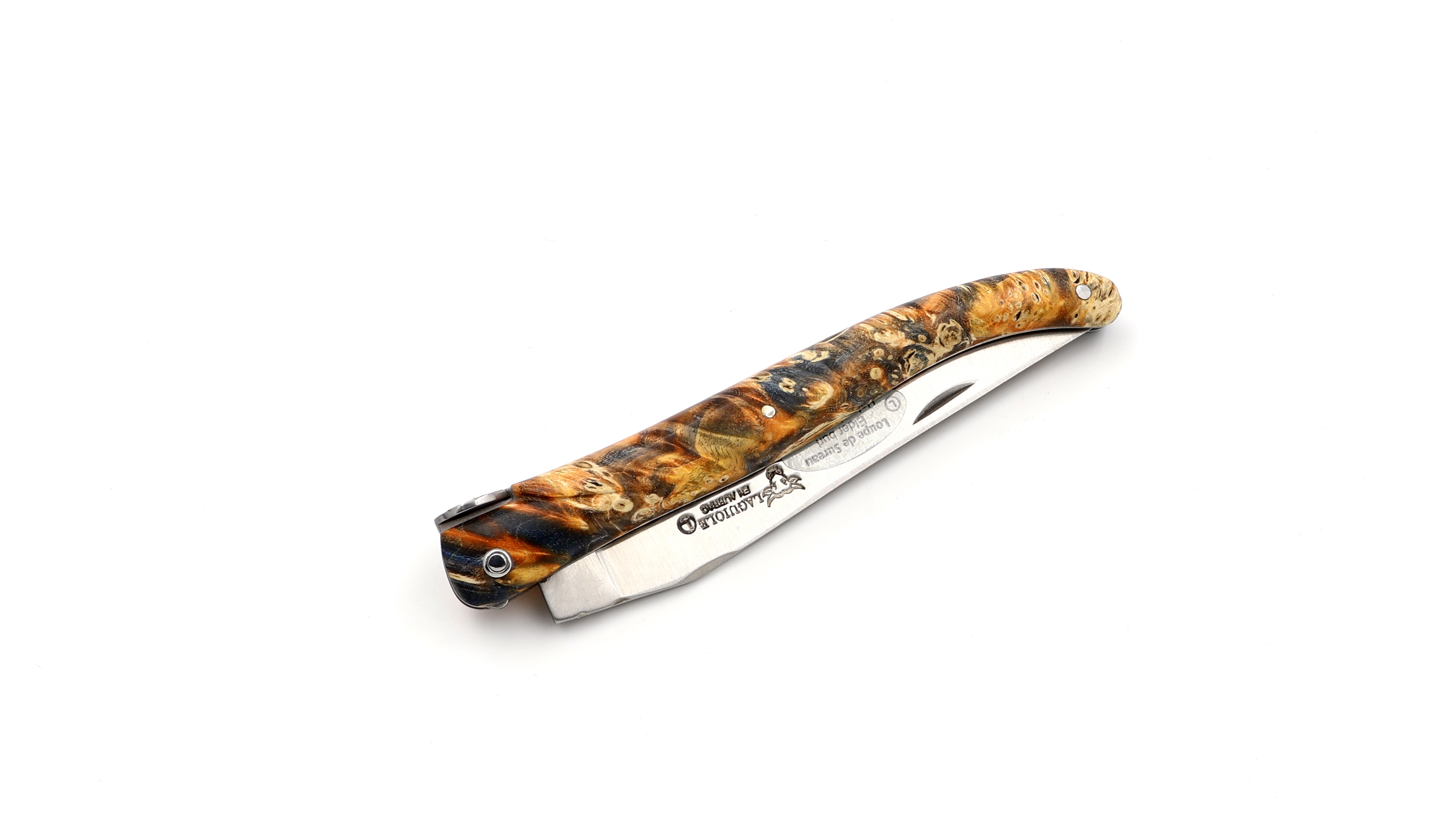 Laguiole en Aubrac Laguiole elder burl with EARTH bee 12 cm