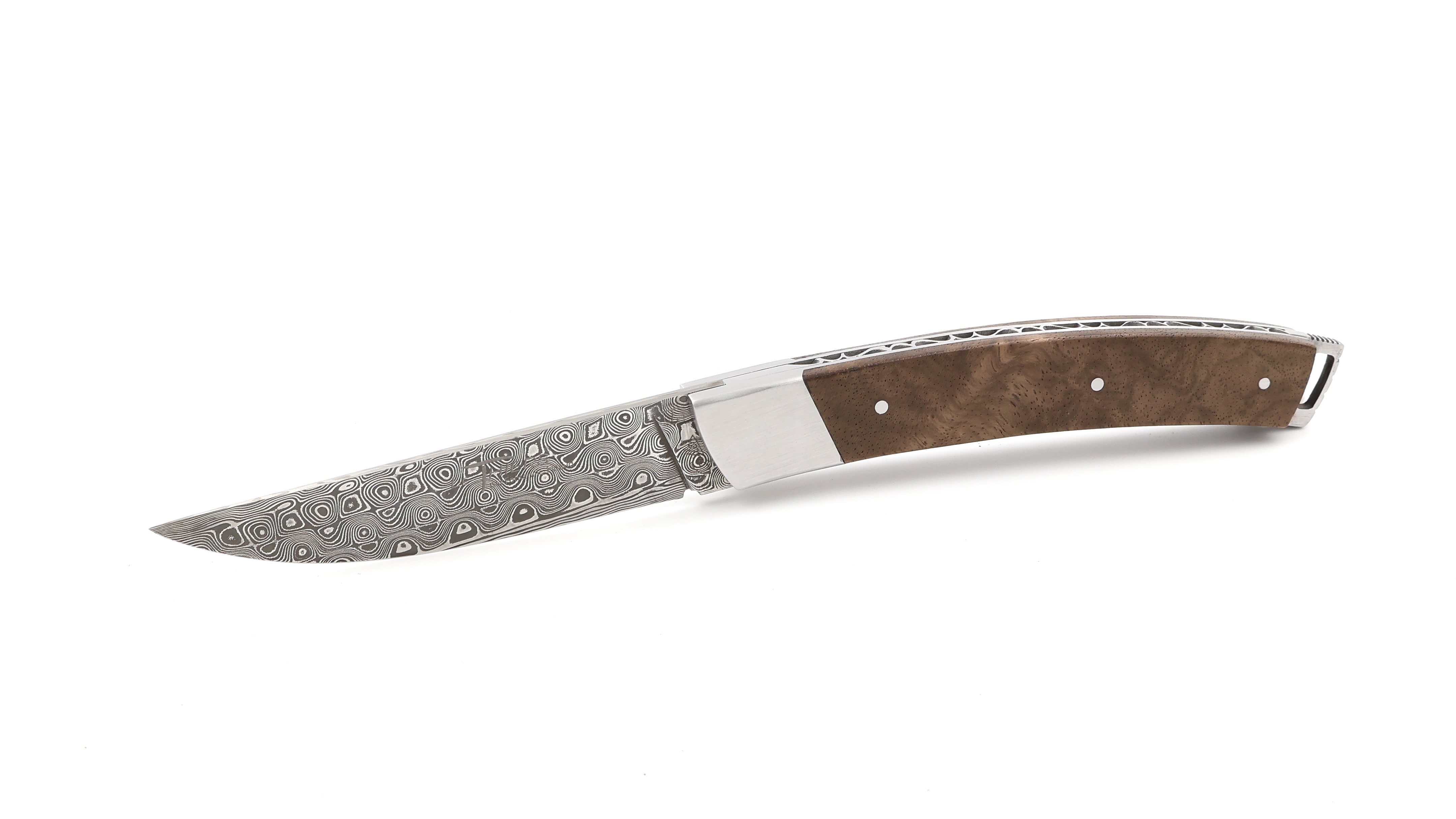 Fontenille Pataud Le Thiers® Nature 11,5 cm walnut burlwood damascus