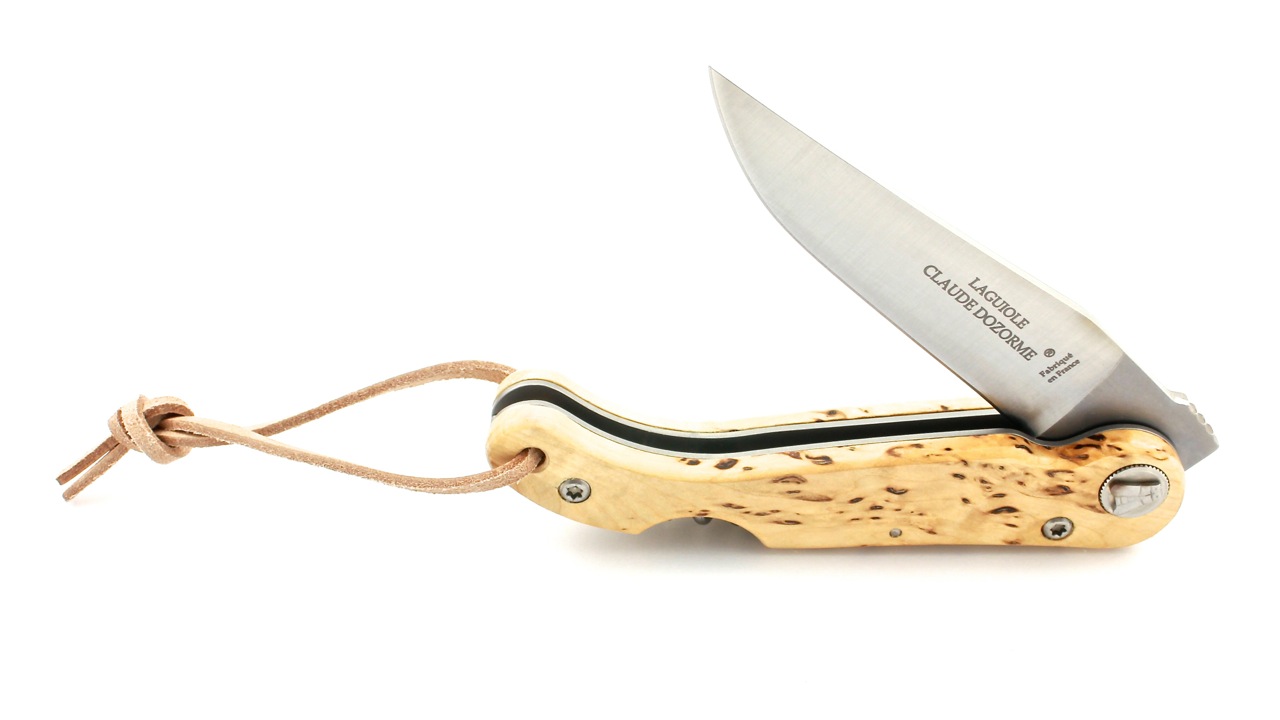 Dozorme-Baroudeur-Birke-Kork-4 Claude DOZORME Laguiole Baroudeur Maserbirke Korkenzieher