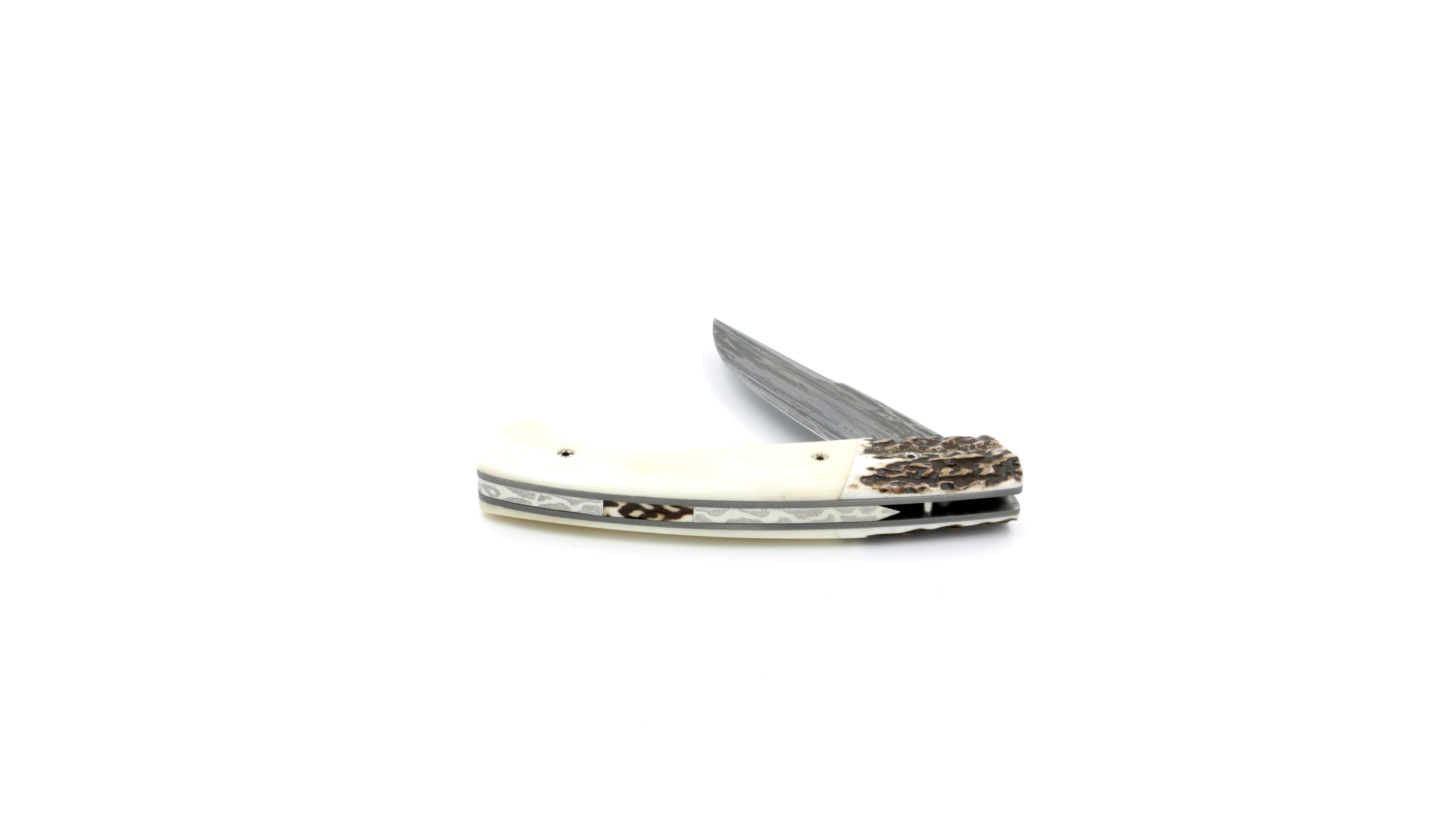 MANU LAPLACE 1515 stag horn/buffalbone blade L'eau forte
