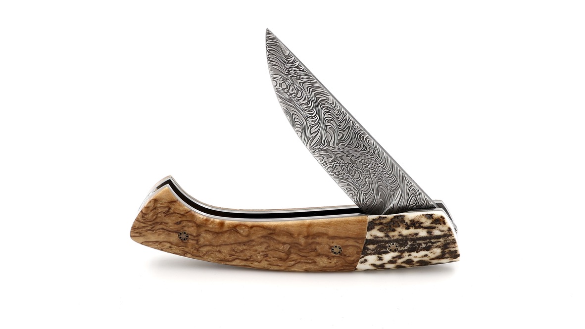 MANU LAPLACE 1515 NORDIC Birke & Hirschhorn Damastklinge