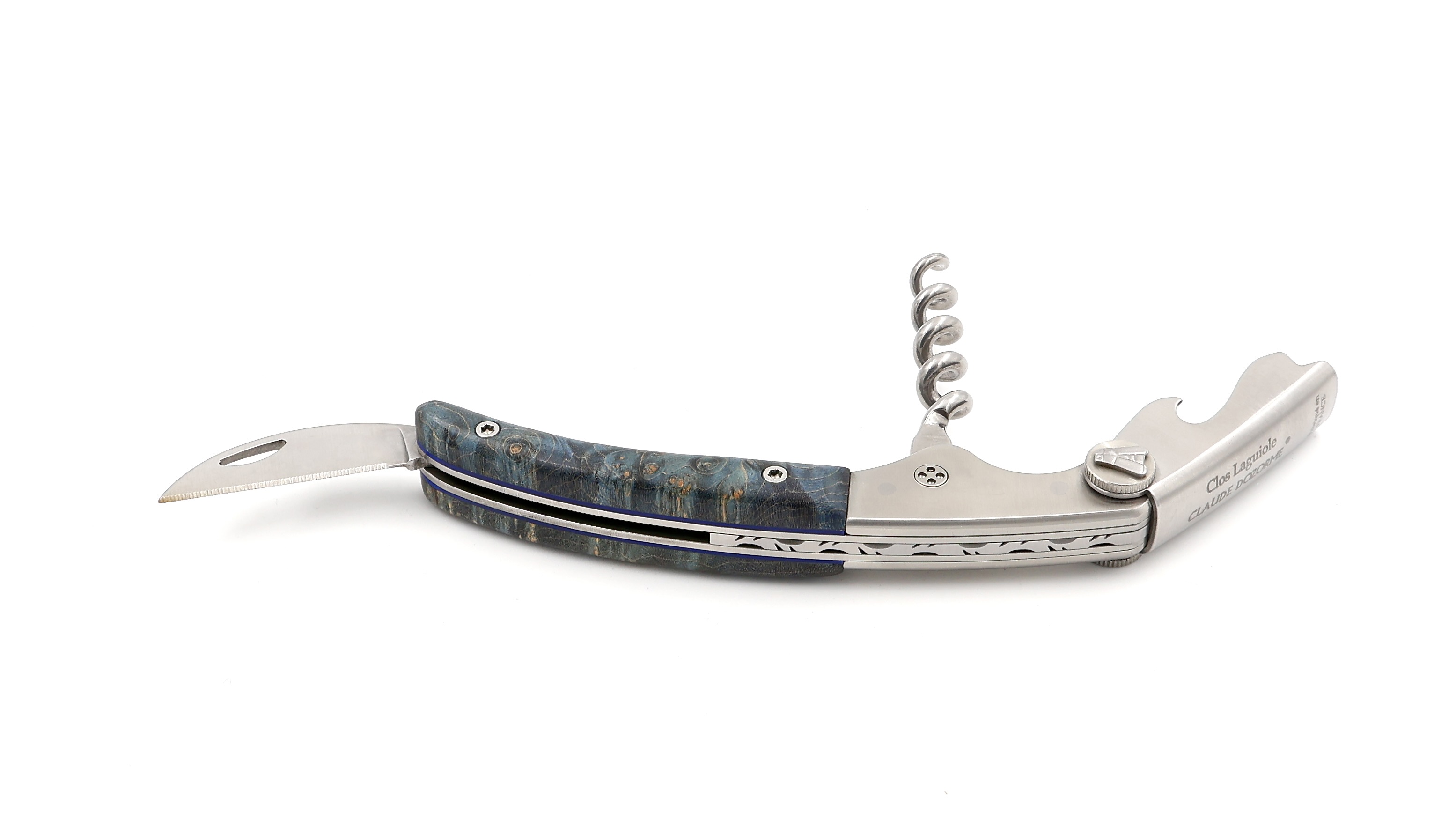 Claude DOZORME CLOS Laguiole Sommeliermesser Ahorn Wurzelholz