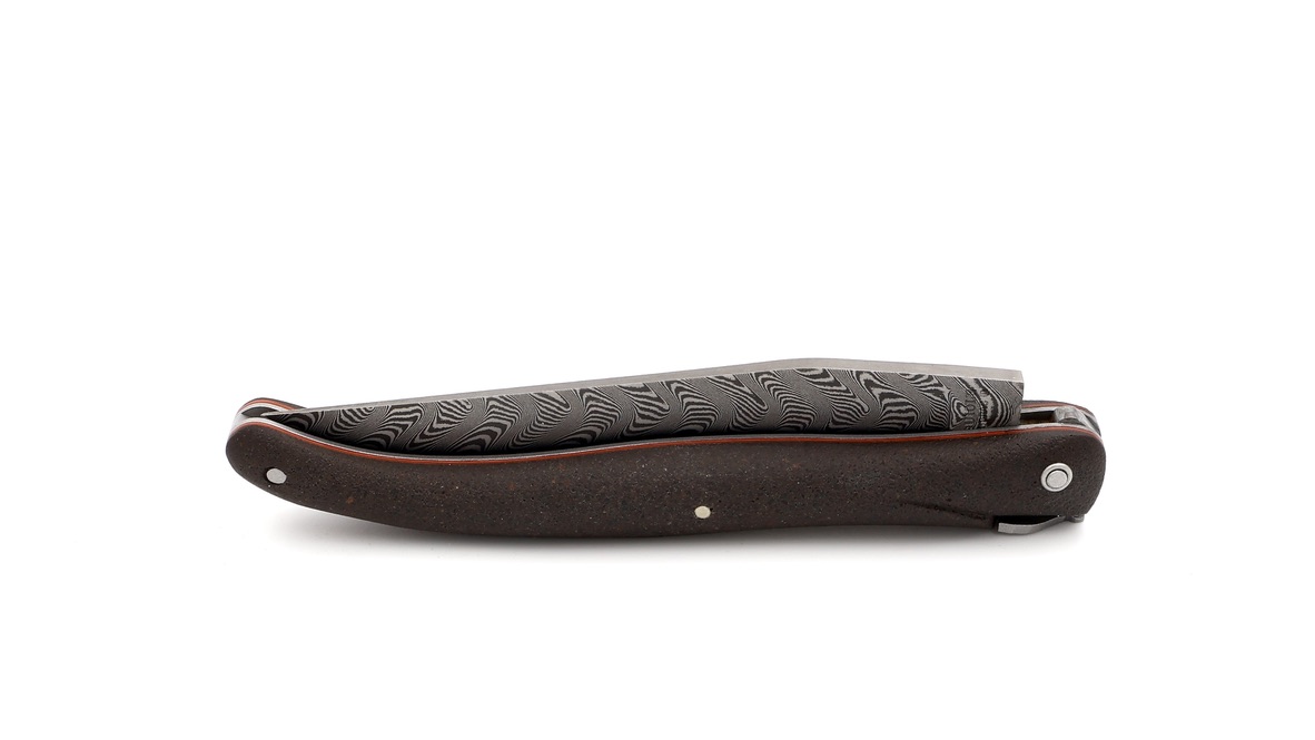 Laguiole en Aubrac DSC® Carbon Damast Terre d'Aubrac 12 cm 