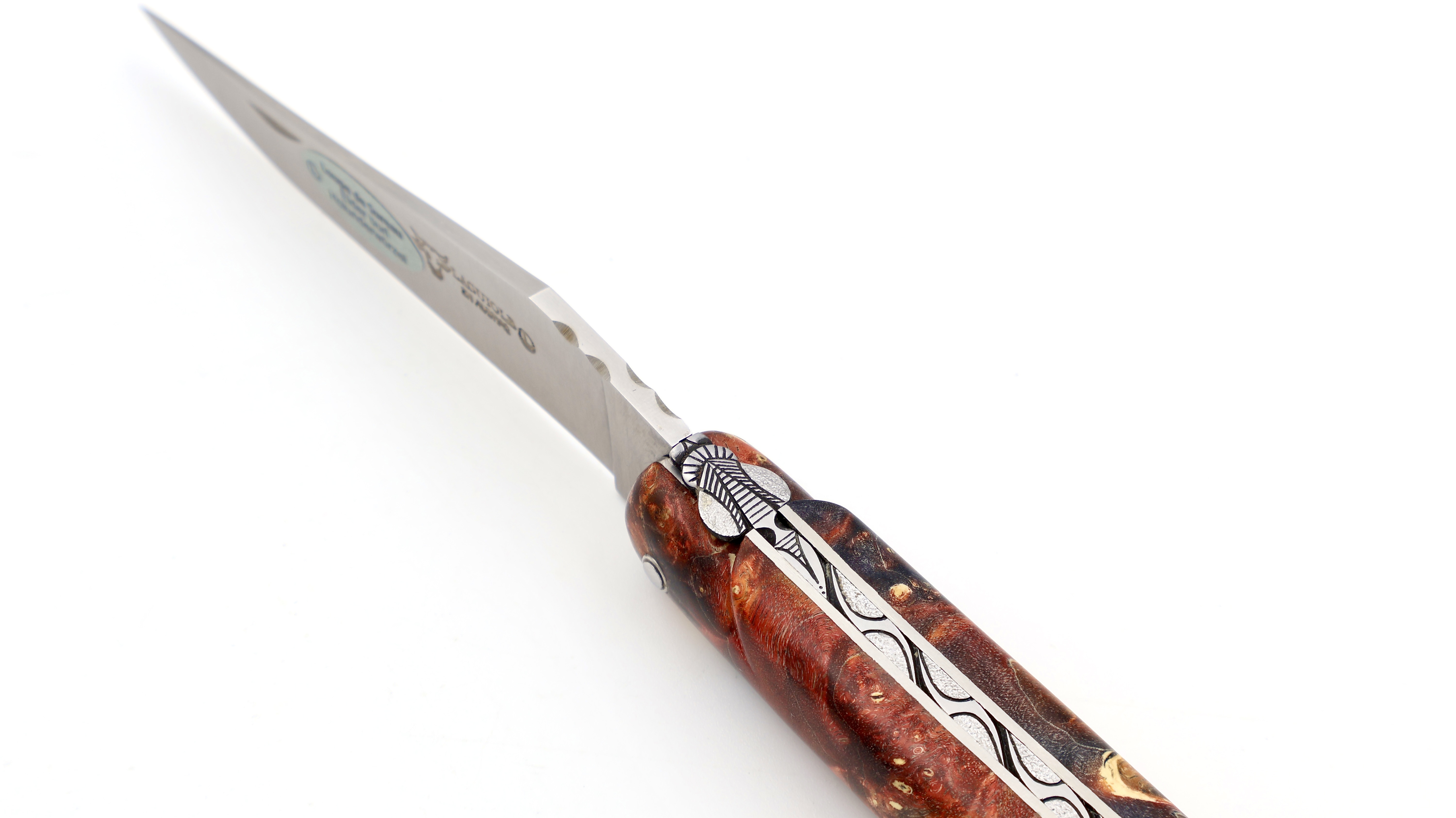 Laguiole en Aubrac Laguiole UNIQUE PIECE  elder burl 12 cm