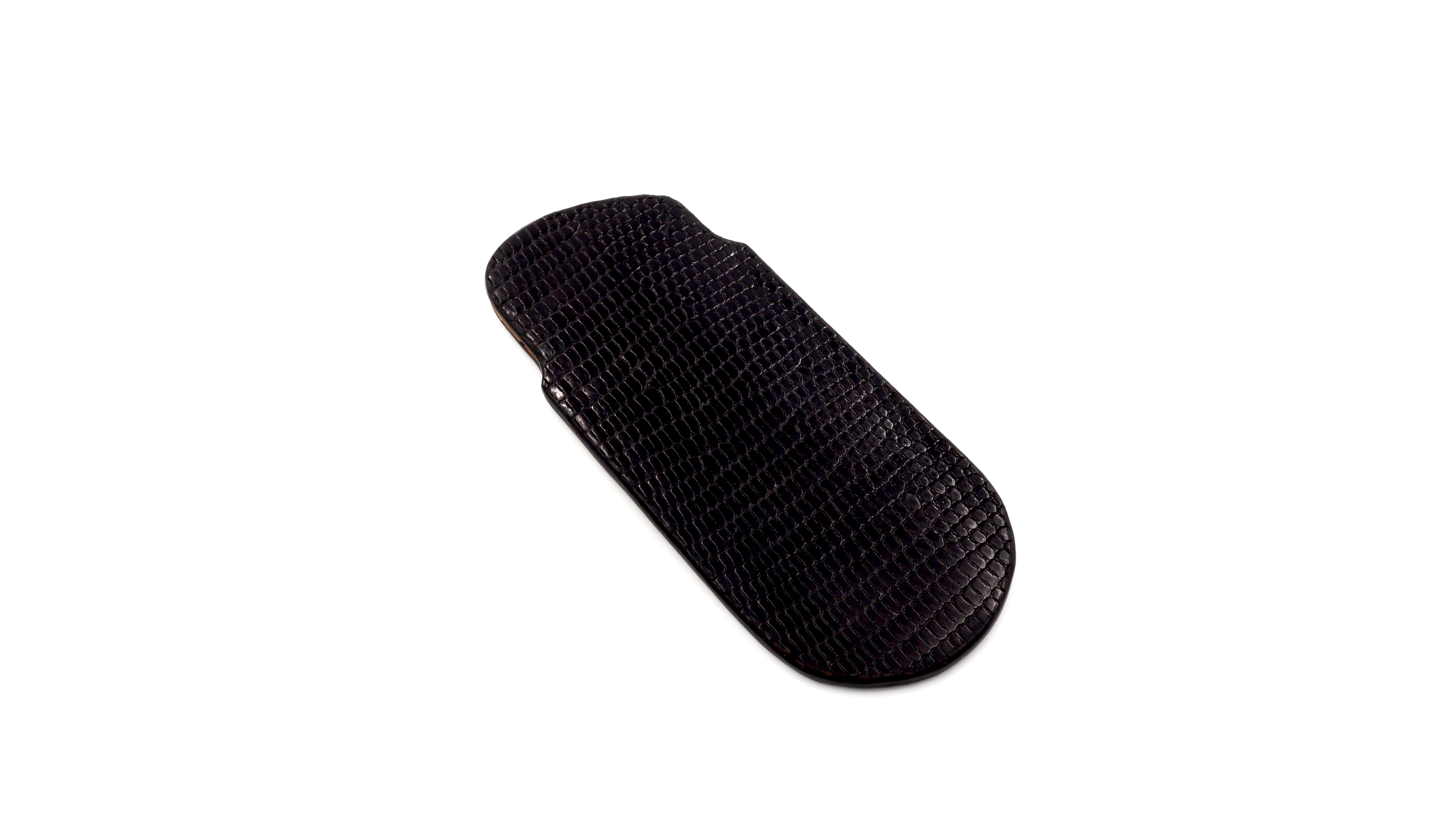 Atelier N°7 lizzard leather black 14,5 cm