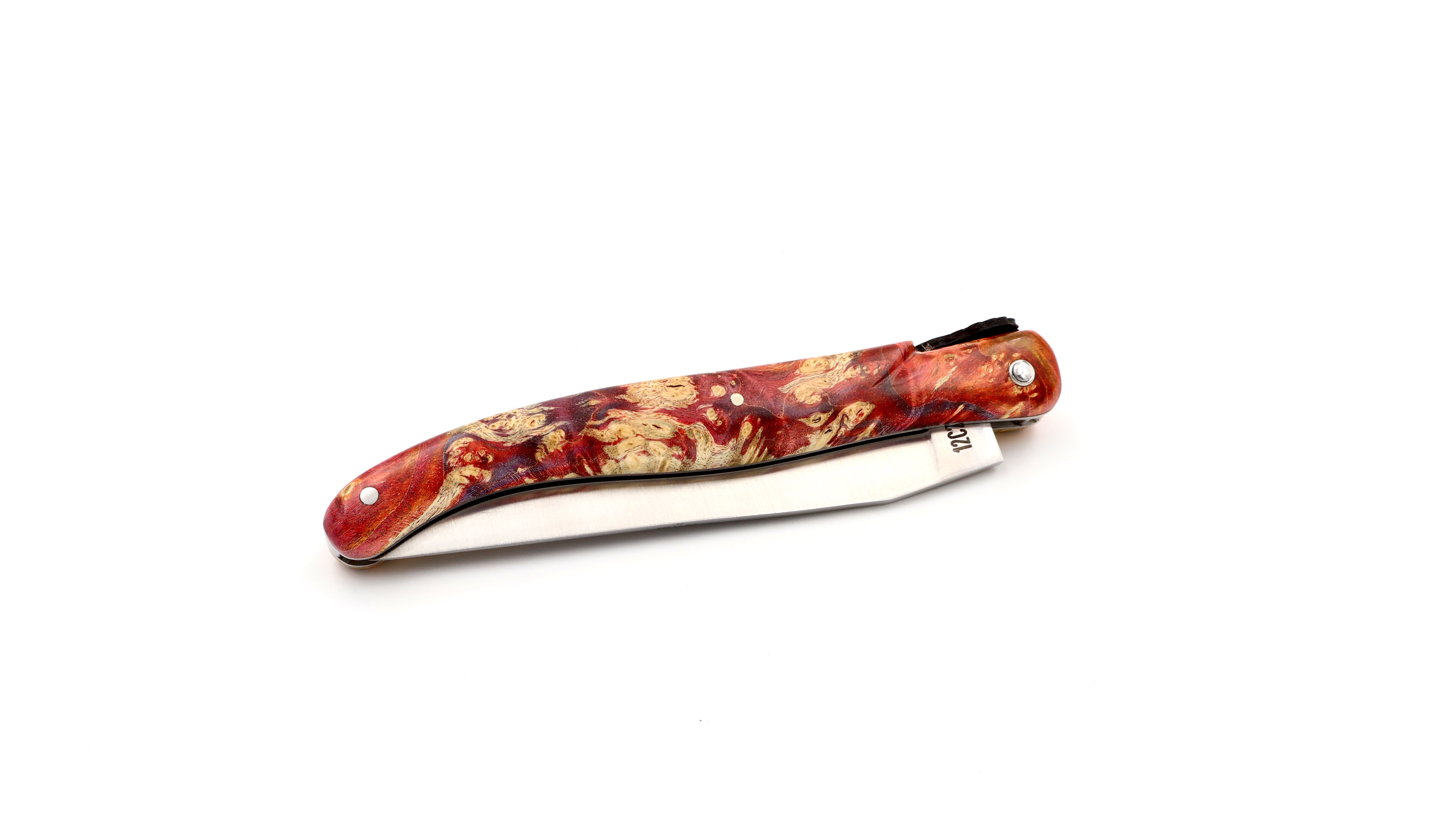 Laguiole en Aubrac Laguiole UNIQUE PIECE  elder burl with PHÖNIX bee 12 cm