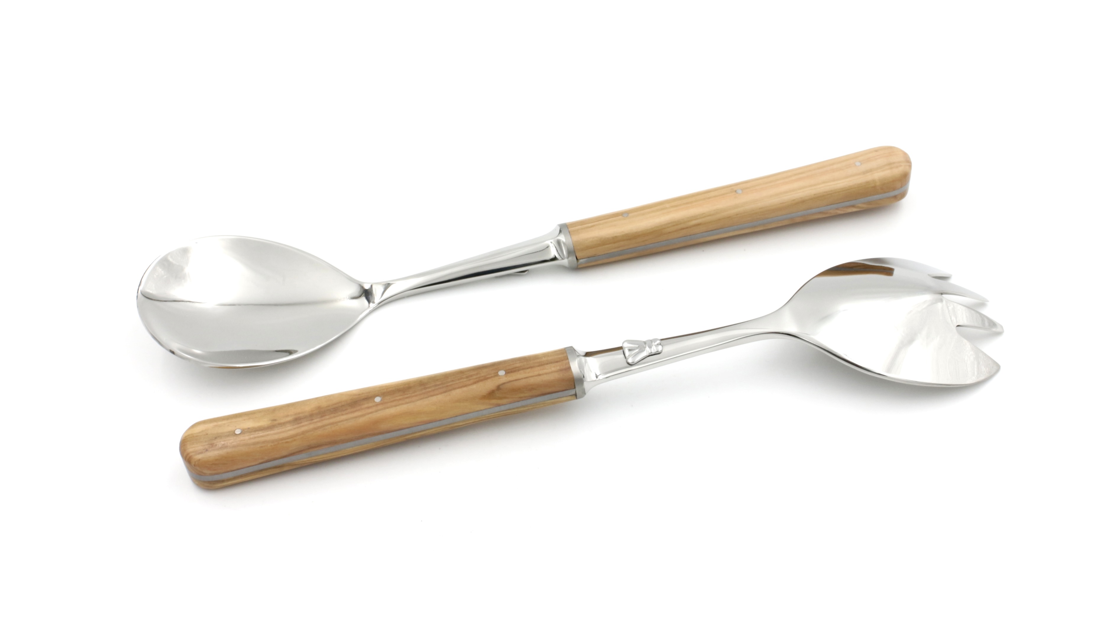 Laguiole en Aubrac saalt cutlery Olive wood