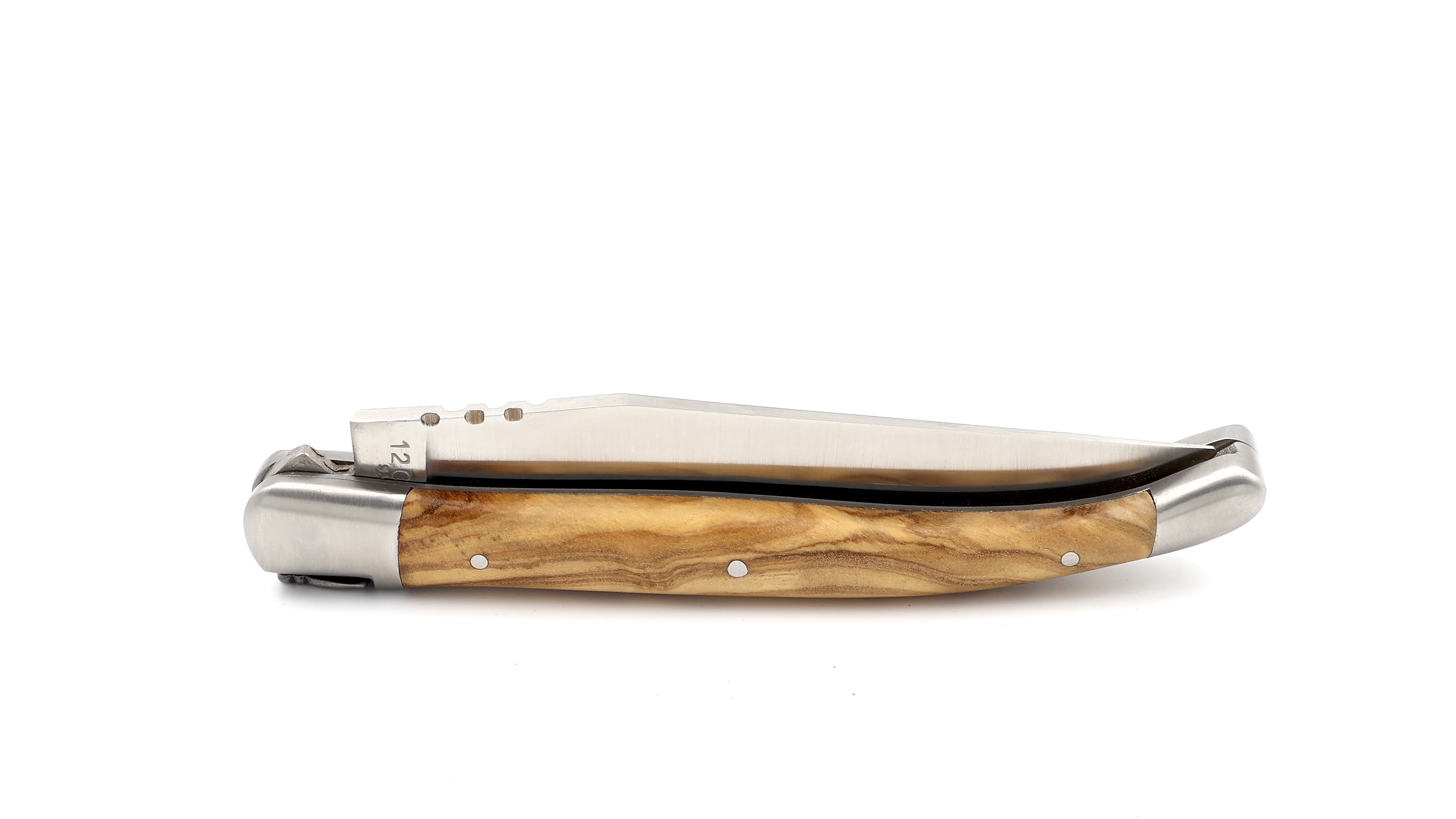 AU SABOT Laguiole knife olive wood 12 cm