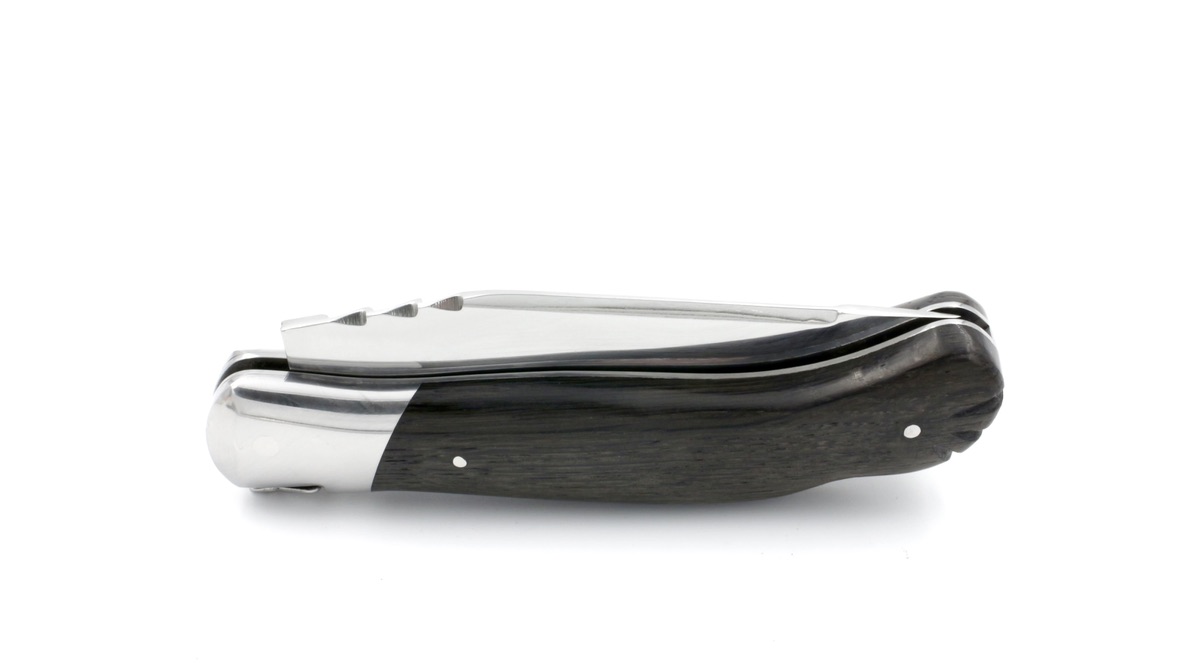 ARBALETE G. David Laguiole hunting knife CELTIC bog oak shiny