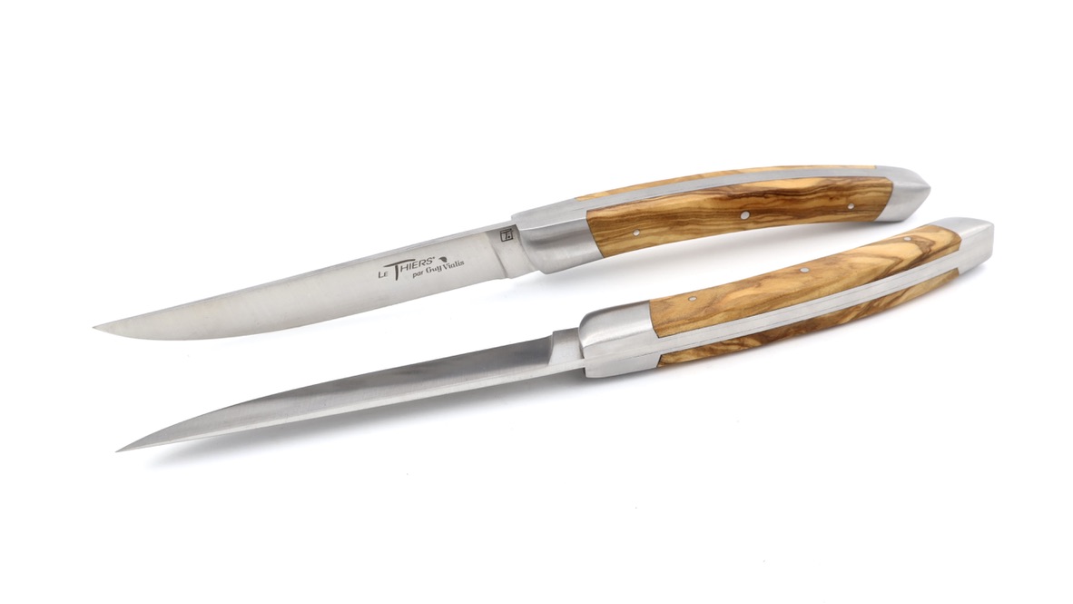 Château Laguiole Signature Steakknives olivewood set of two