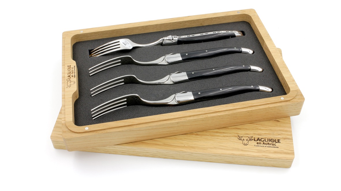 Laguiole en Aubrac Laguiole forks Ebony