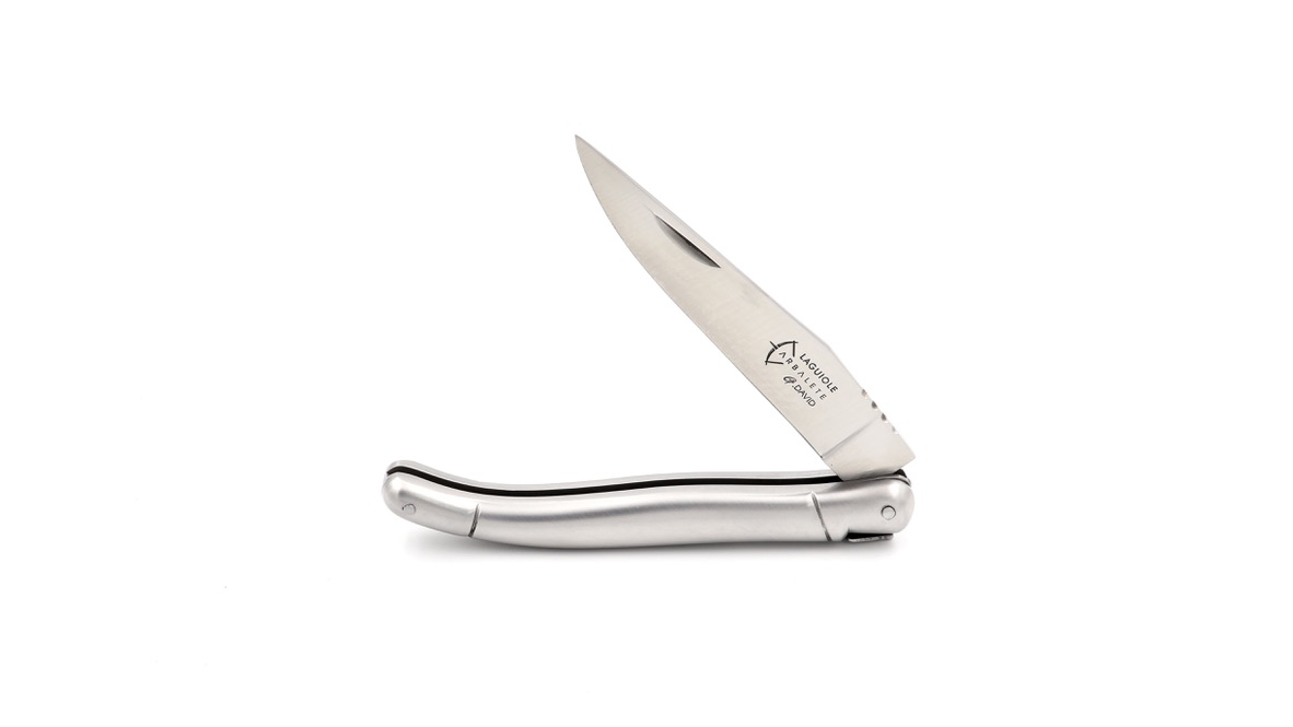 ARBALETE G. David  Laguiole knife stainless steel 12 cm