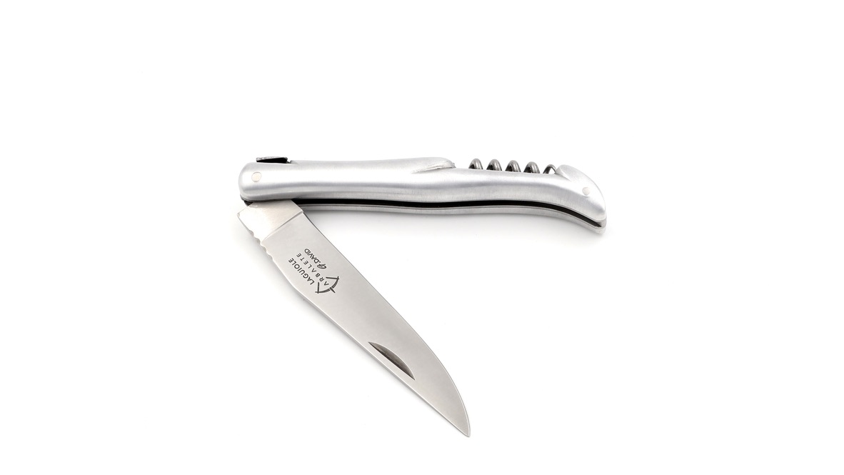 ARBALETE G. David  Laguiole knife aluminium 12 cm