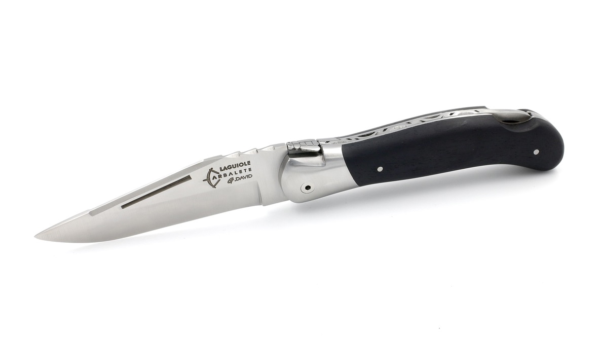 ARBALETE G. David Laguiole hunting knife NATURE ebony mat