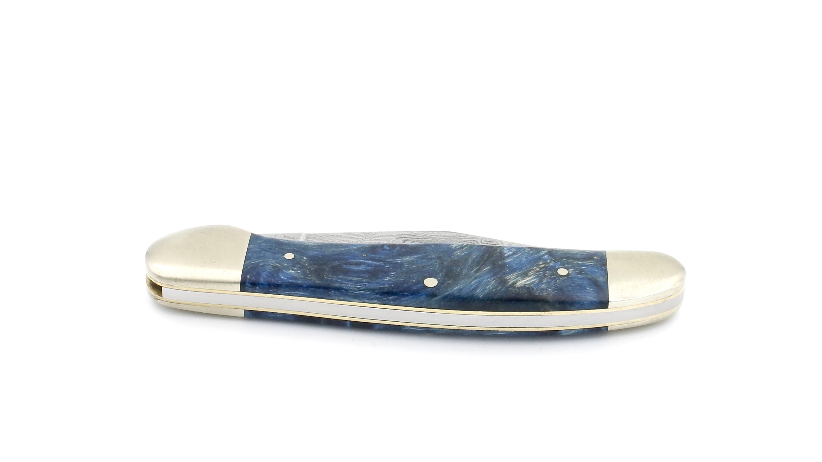 Robert Klaas US-Copperhead knife  maple burl damascus blade