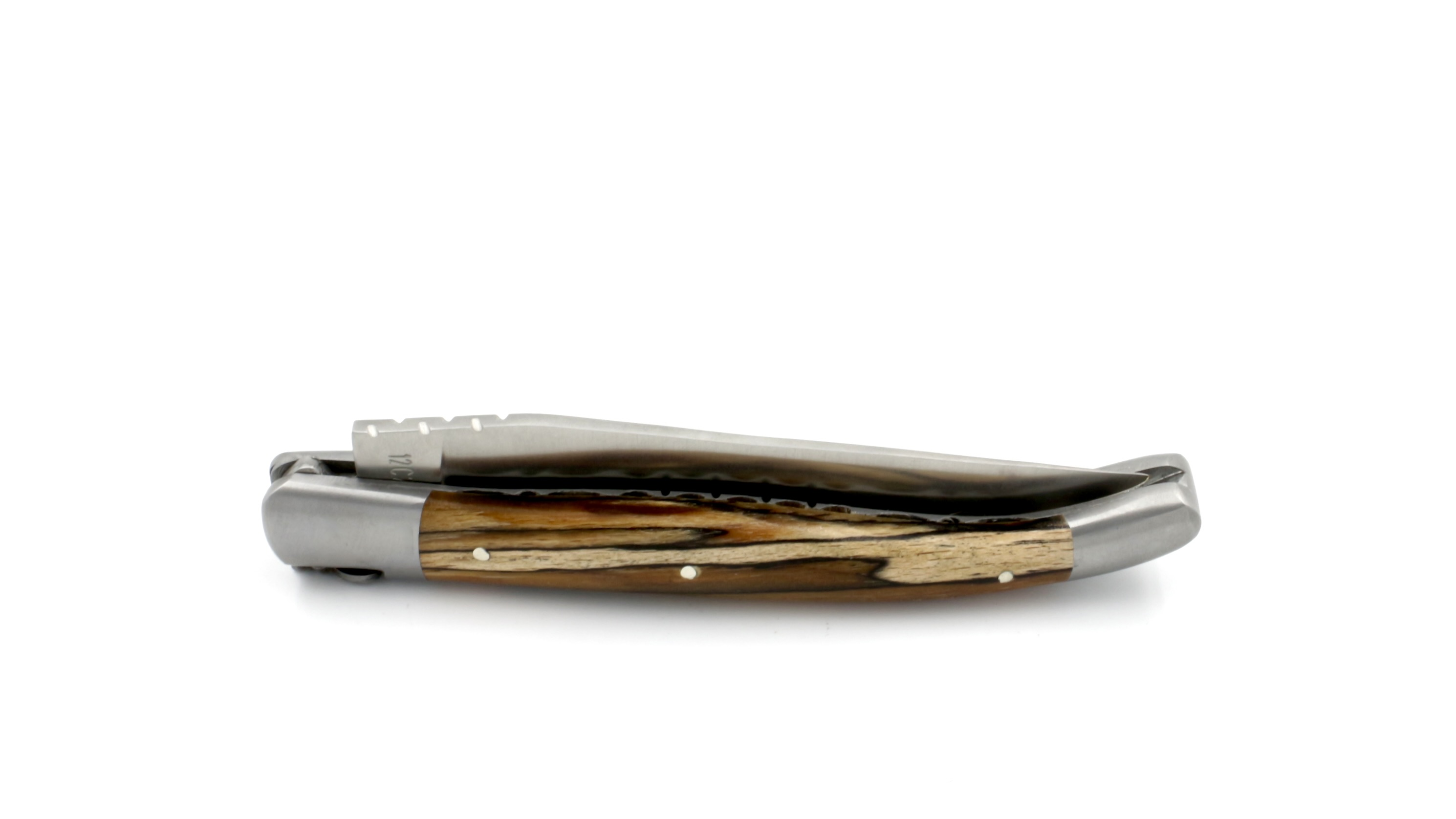 Laguiole en Aubrac  guillochierte Platine Aubrac Holz 12 cm
