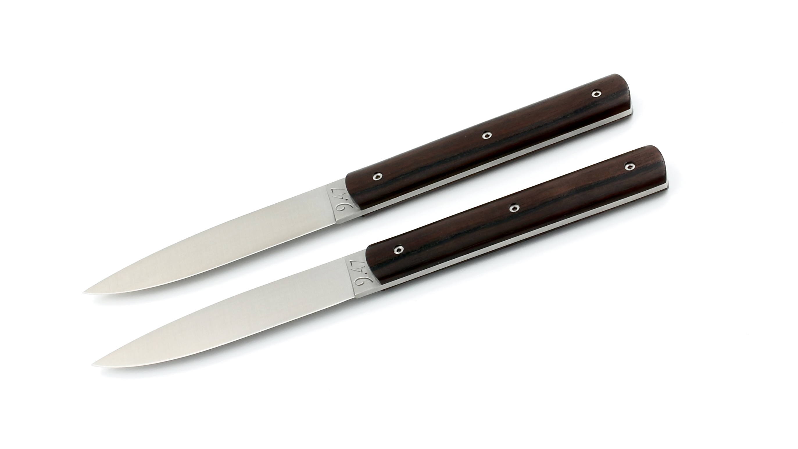 PERCEVAL 9.47 steak knives set of 6 or set of 2 macassar ebony